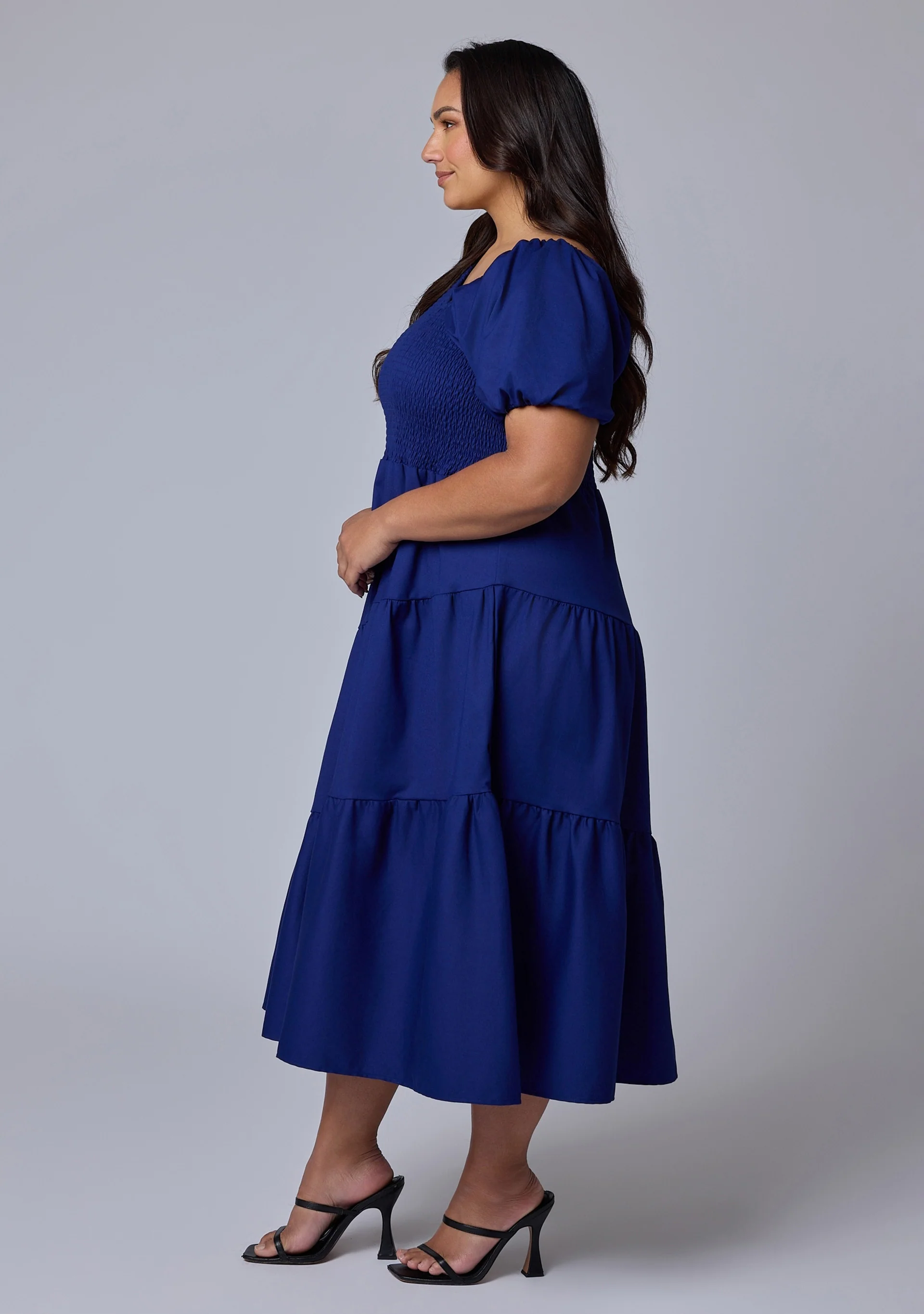 Miley Asymmetric Midi Dress - Image 4