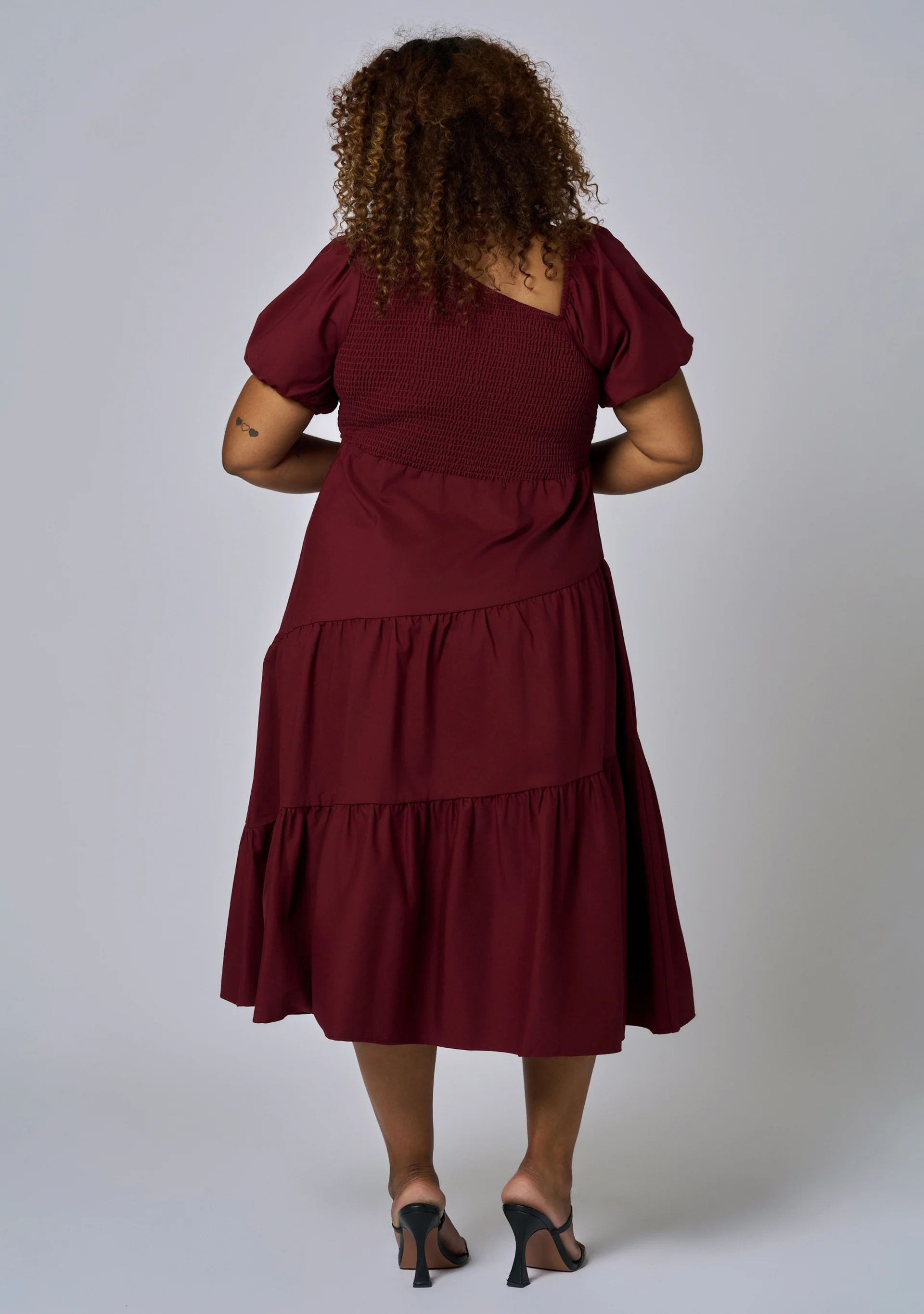 Miley Asymmetric Midi Dress - Image 5