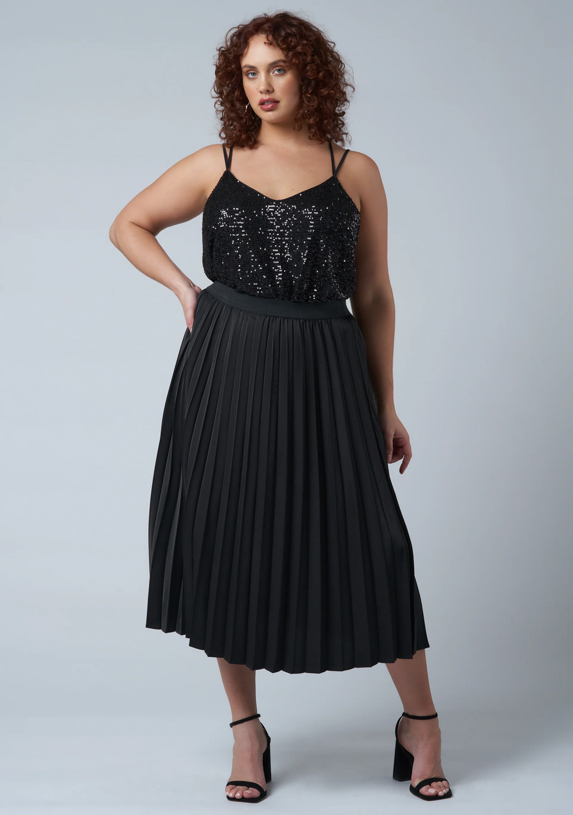 My Best Pleated Satin Skirt - Image 7