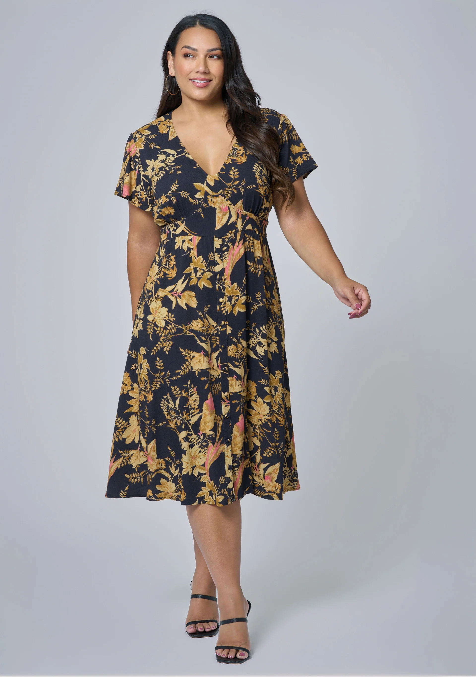Night Riot Midi Dress