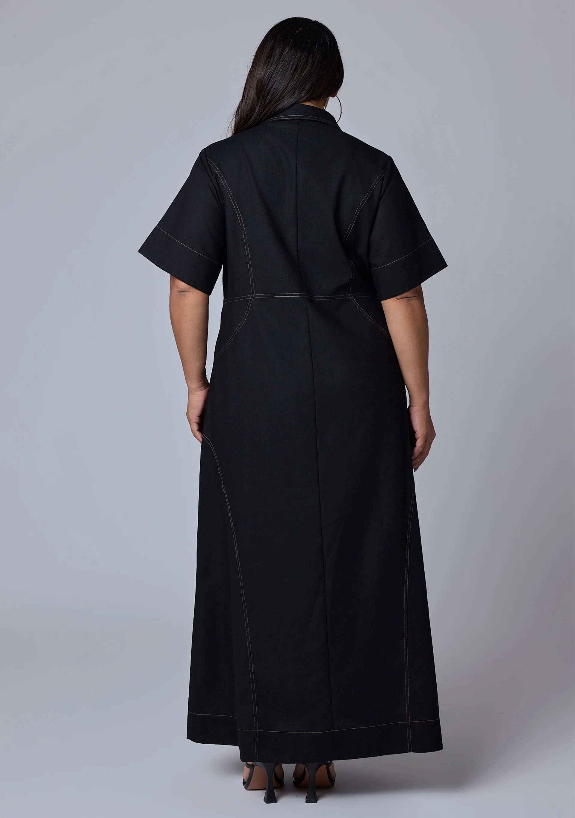No Saints Maxi Shirt Dress - Image 5