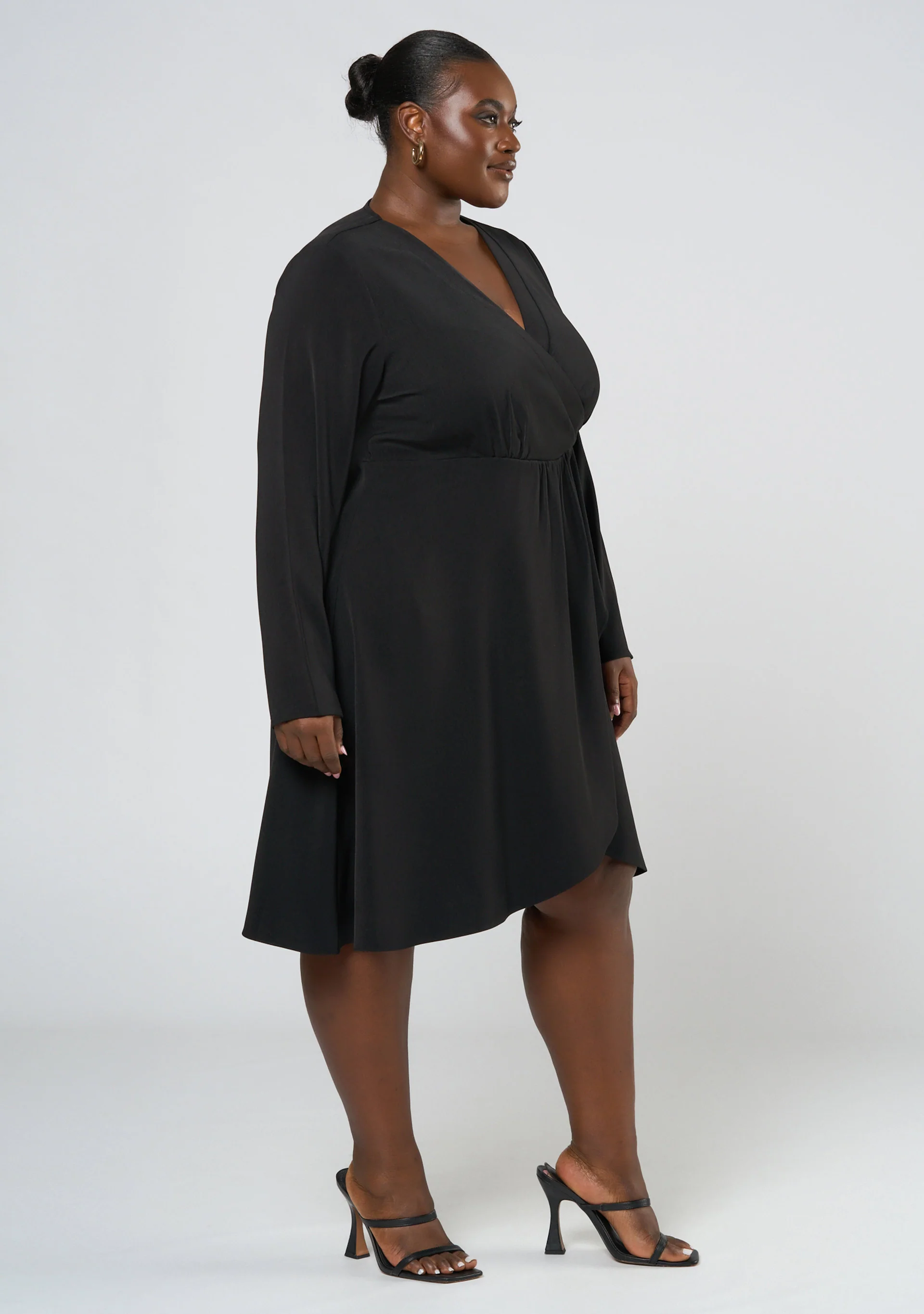 Olea Drape Mini Dress - Image 2