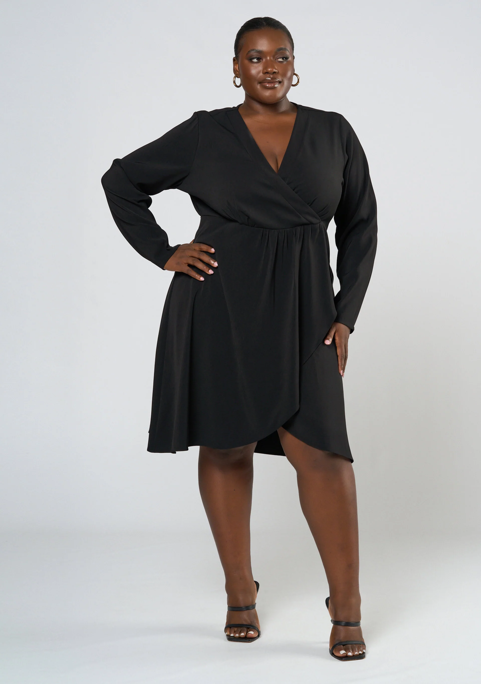Olea Drape Mini Dress - Image 3