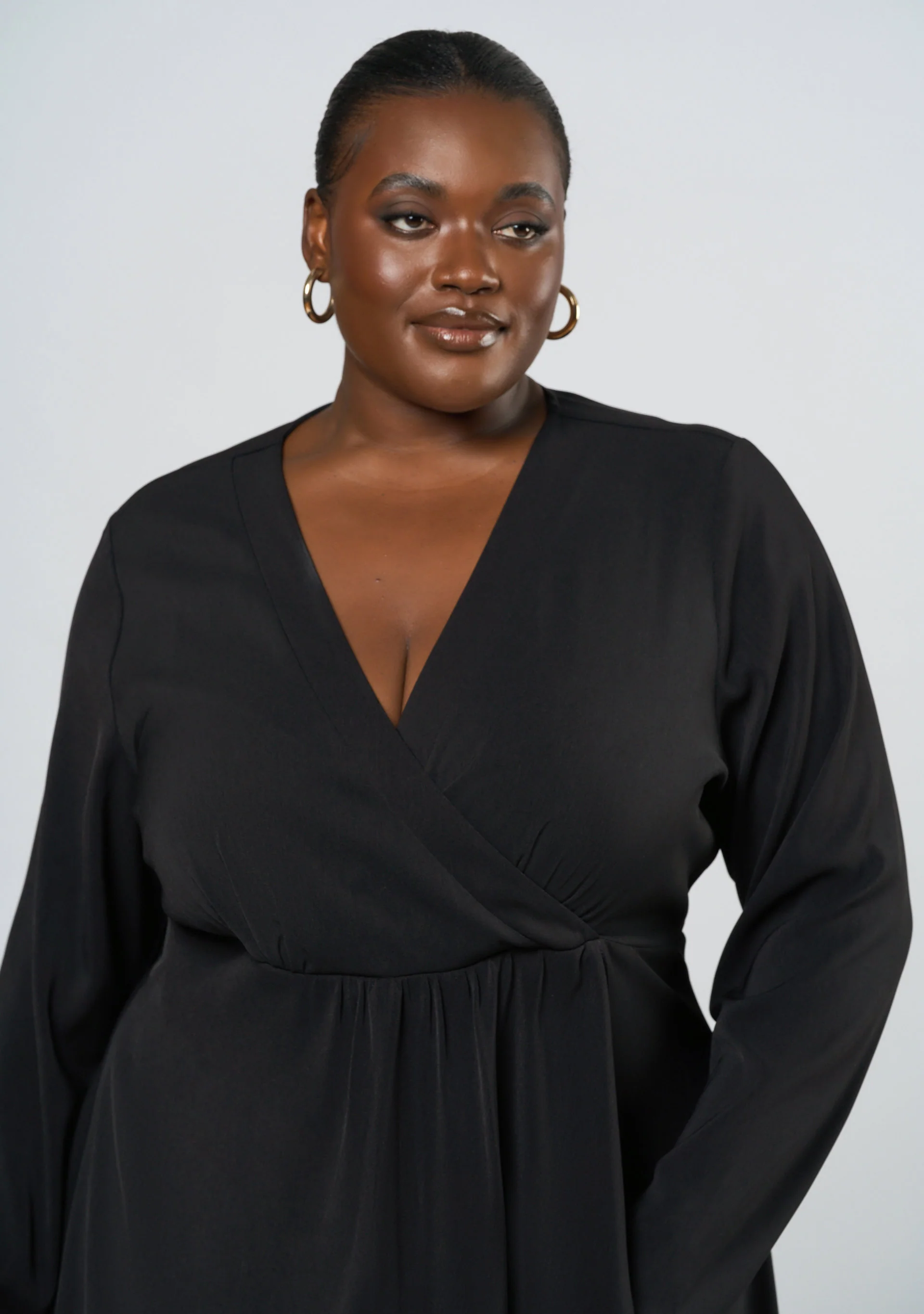Olea Drape Mini Dress - Image 7