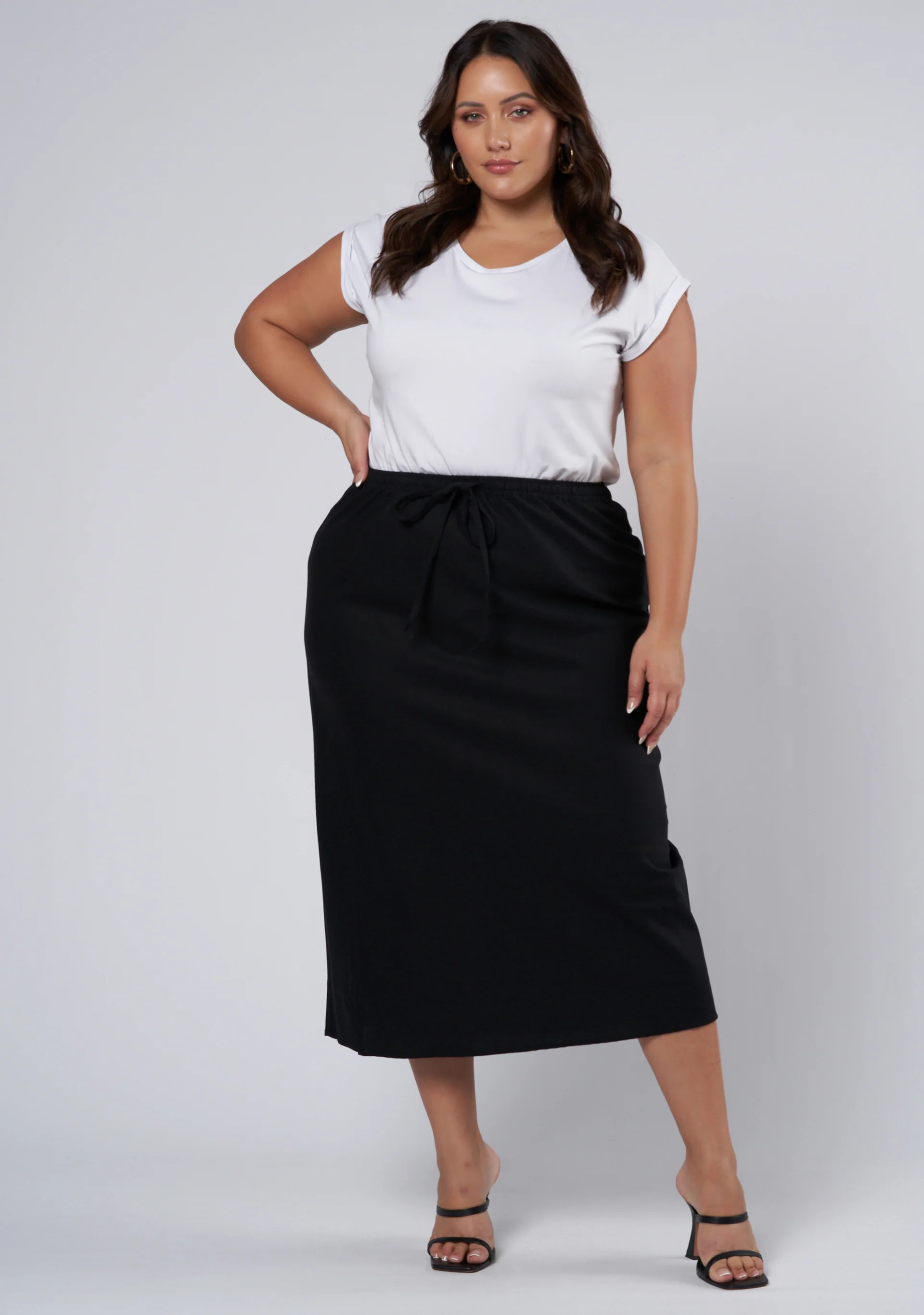 Olsen Linen Midi Skirt - Image 3