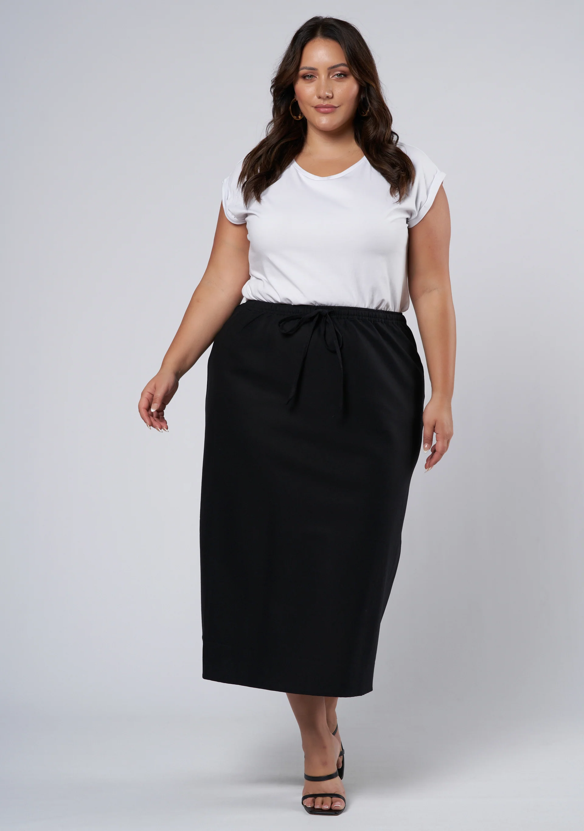 Olsen Linen Midi Skirt - Image 4
