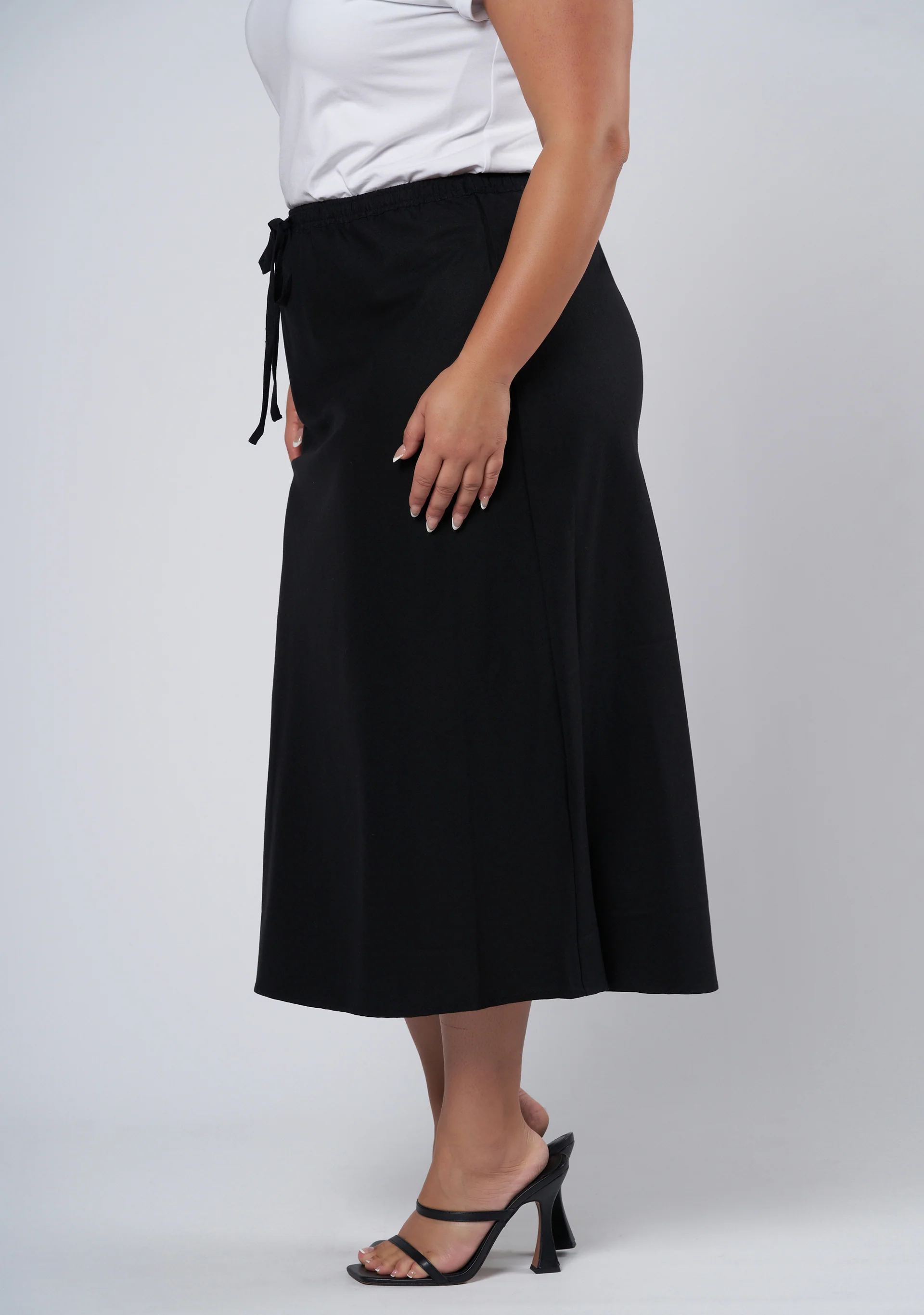 Olsen Linen Midi Skirt - Image 5