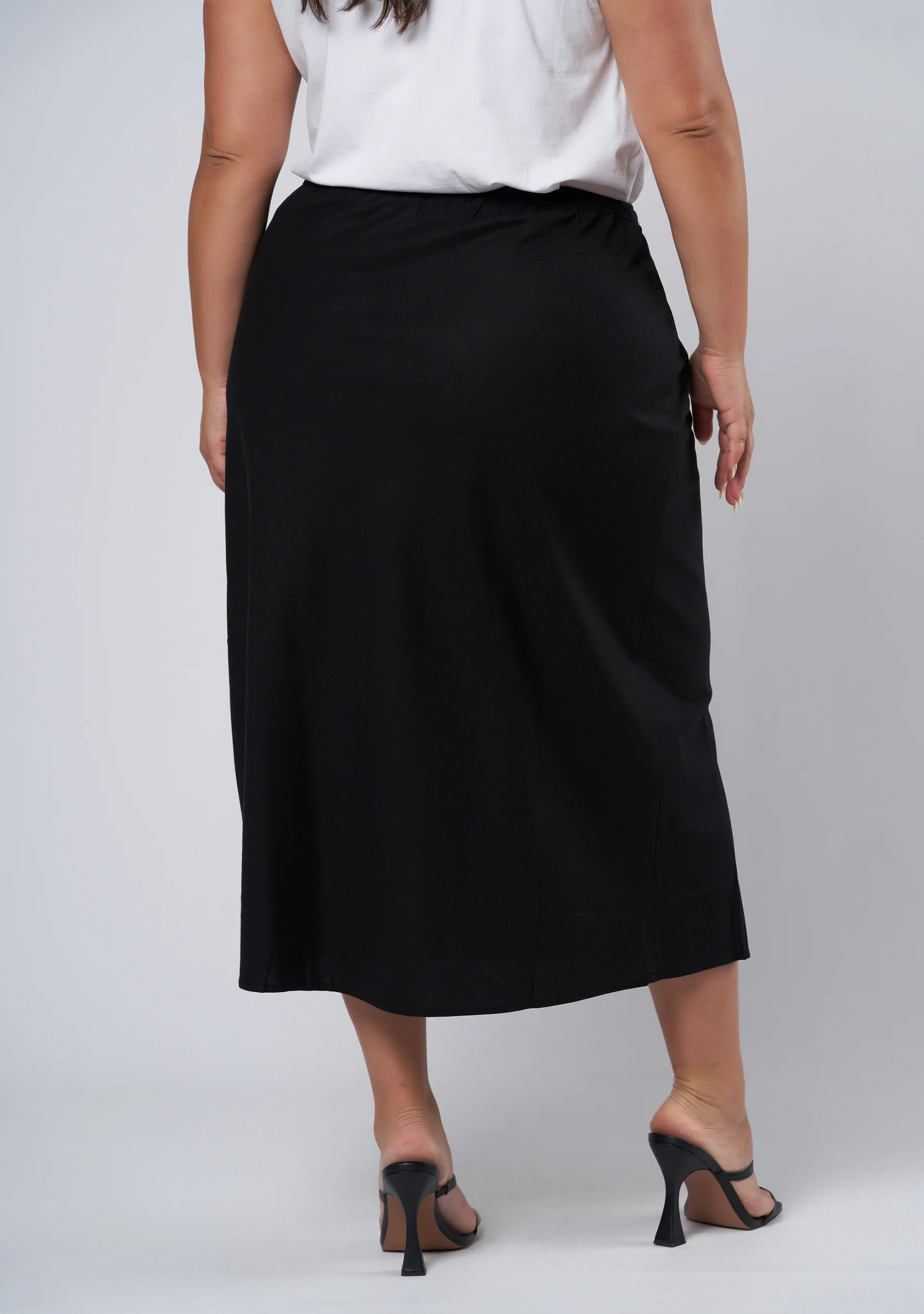 Olsen Linen Midi Skirt - Image 6
