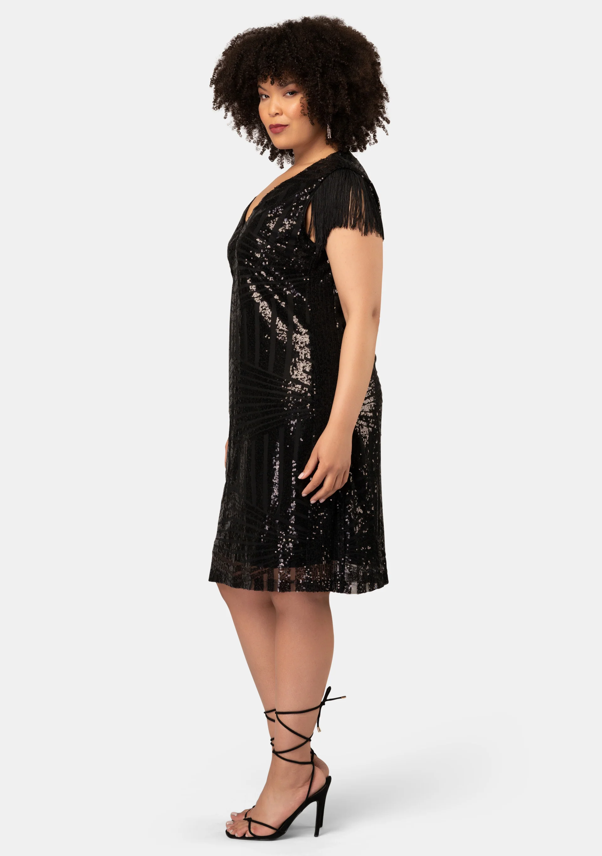 Over The Top Sequin Mini Dress - Image 3