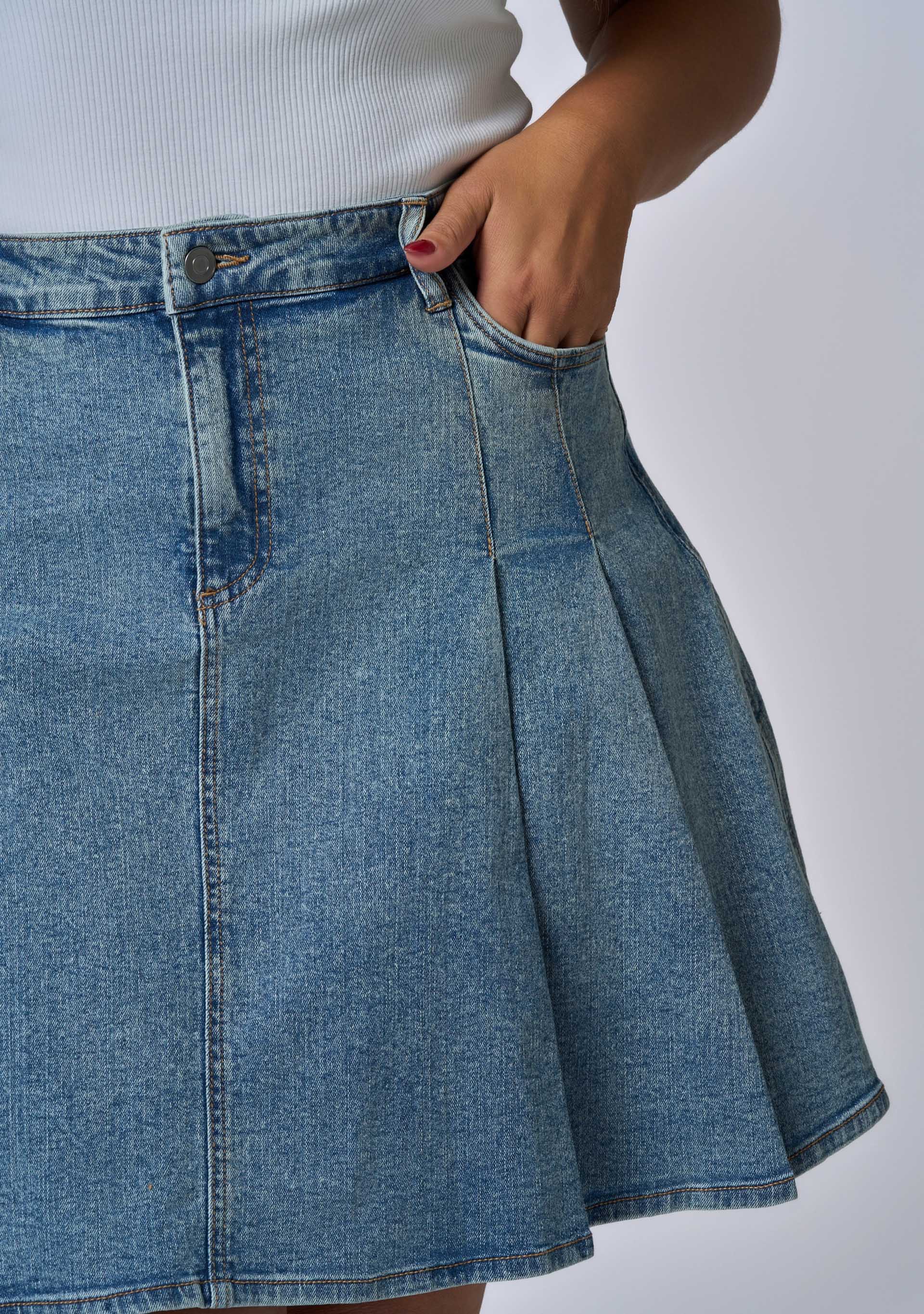 Paige Denim Mini Skirt - Image 6