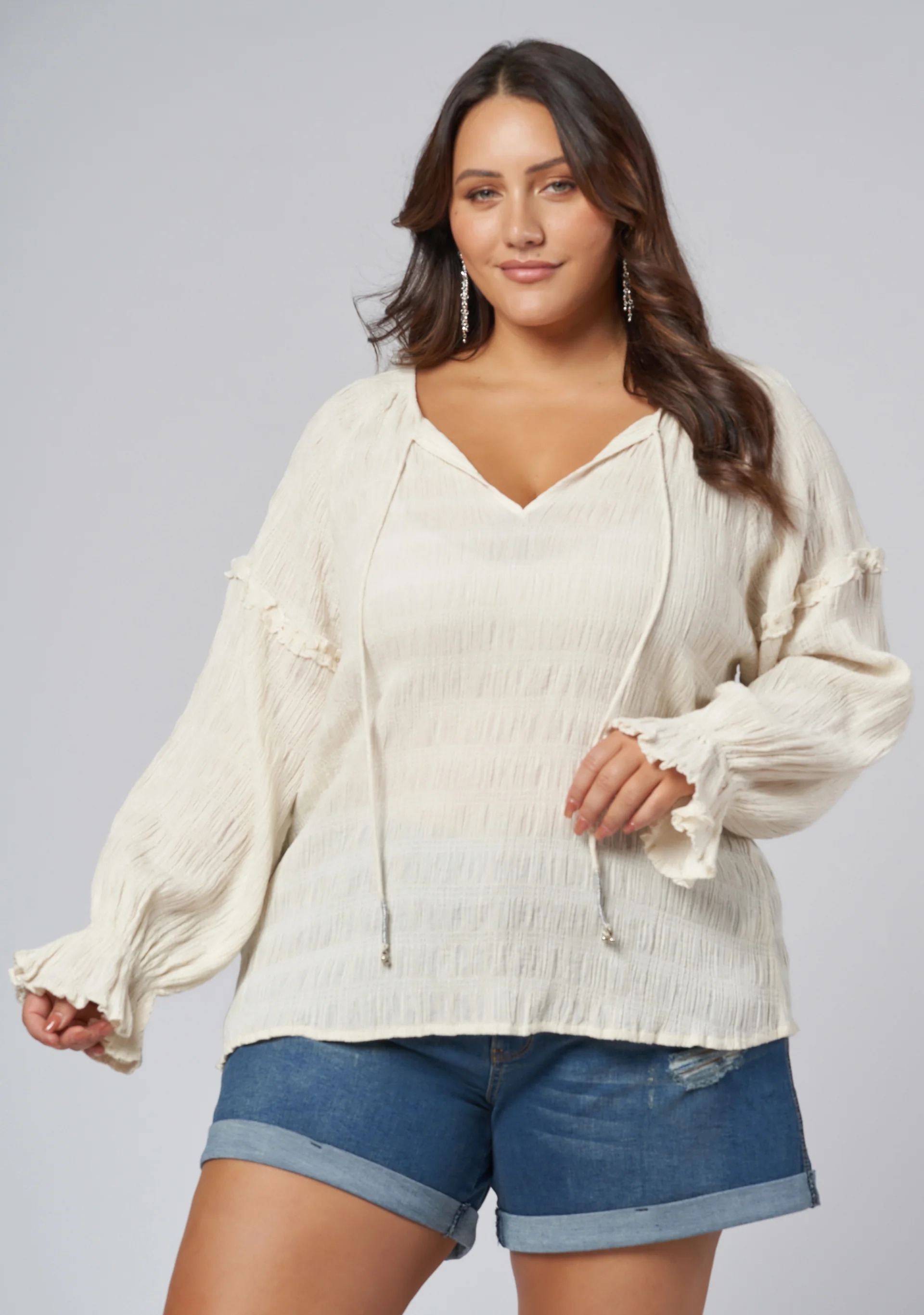 Paros Textured Blouse - Image 3