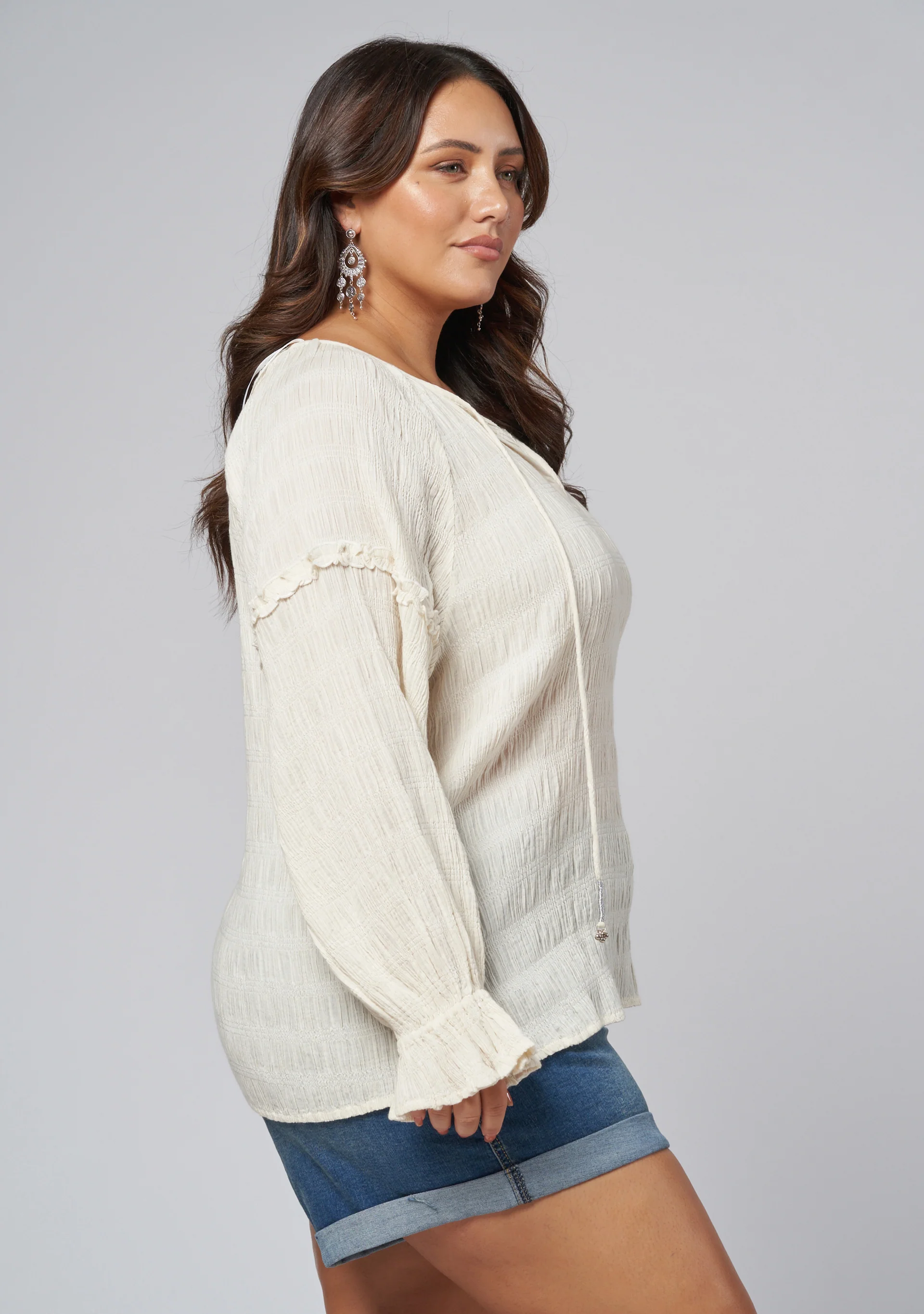 Paros Textured Blouse - Image 4