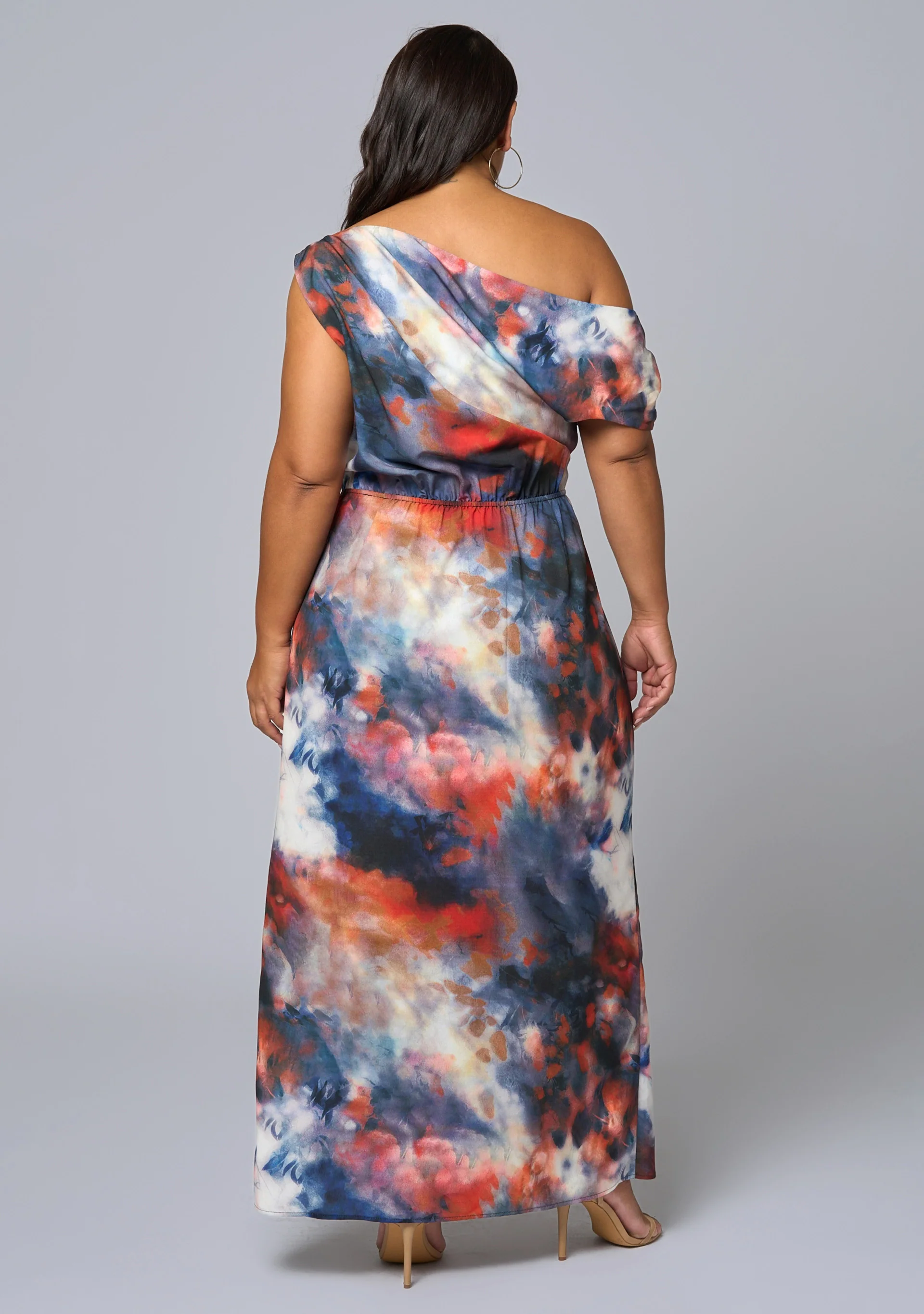 Phantom Maxi Satin Dress - Image 5