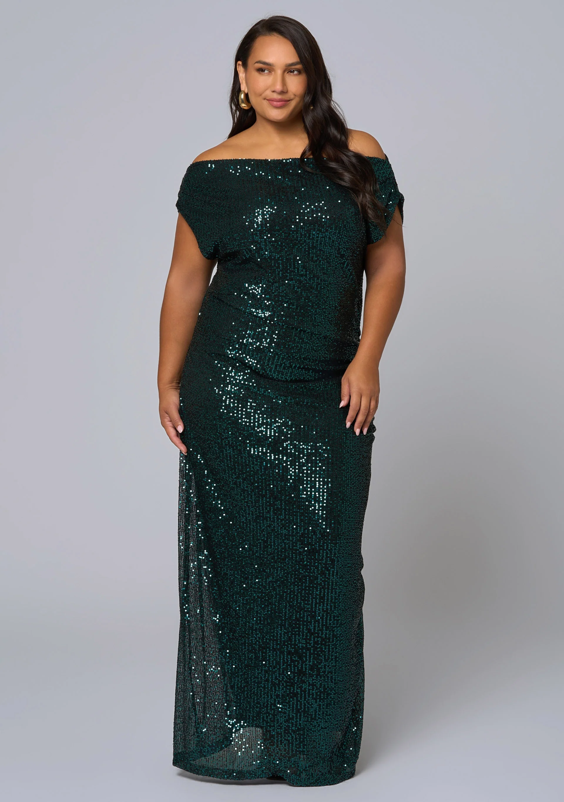 Platinum Nights Sequin Maxi Dress