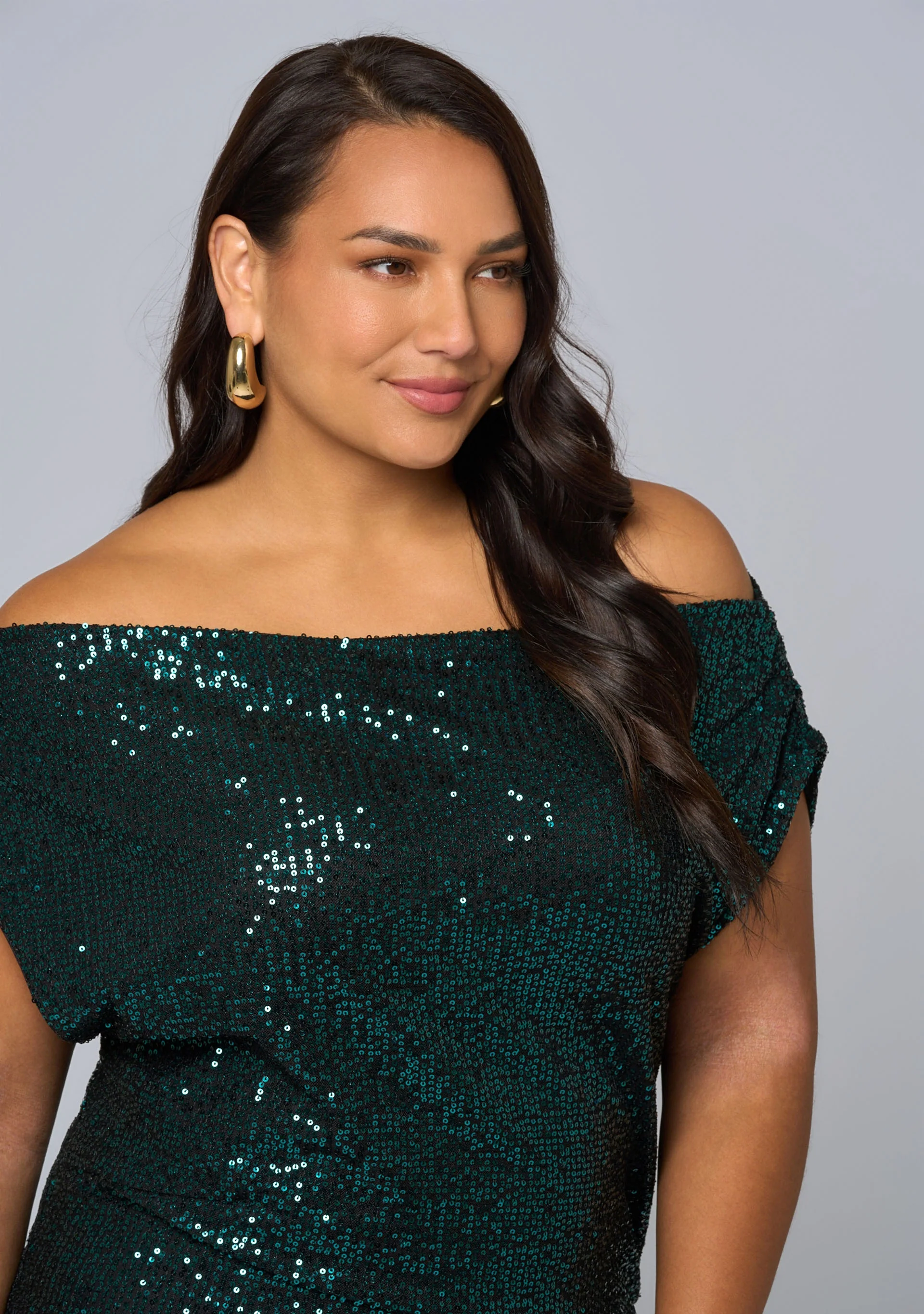 Platinum Nights Sequin Maxi Dress - Image 6
