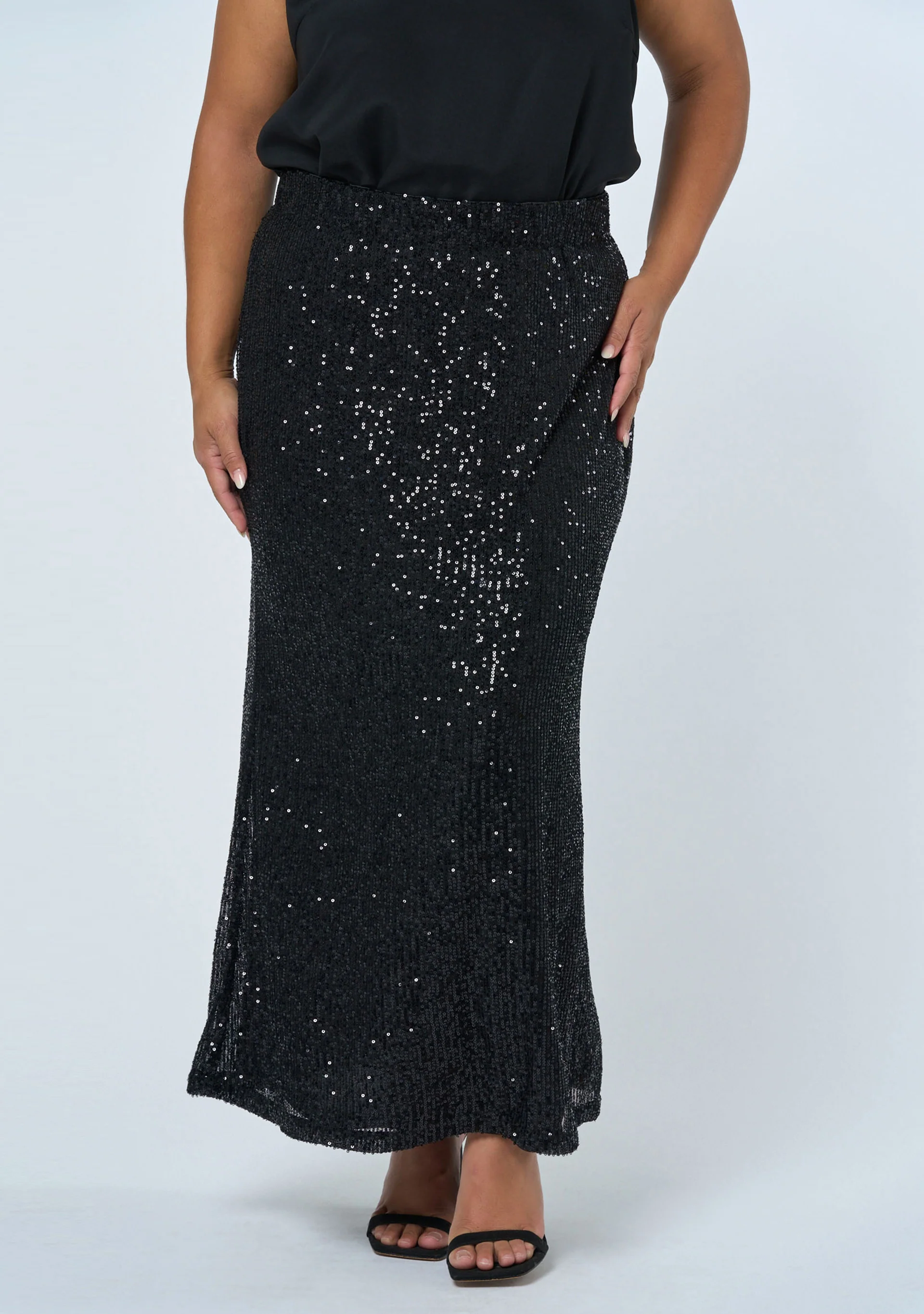 Seducer Sequin Maxi Skirt - Image 2