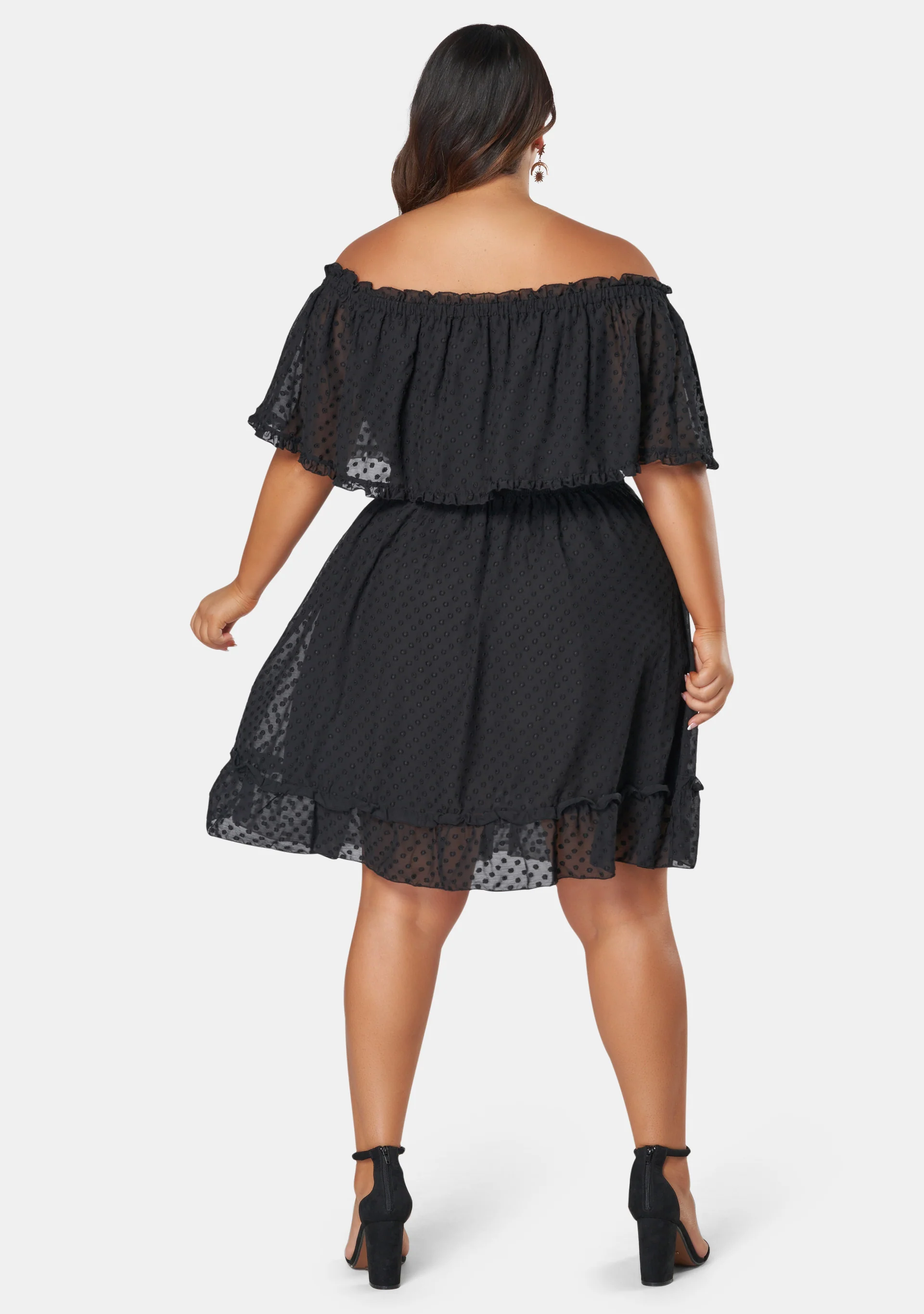 Sensual Off Shoulder Midi Dress - Image 5