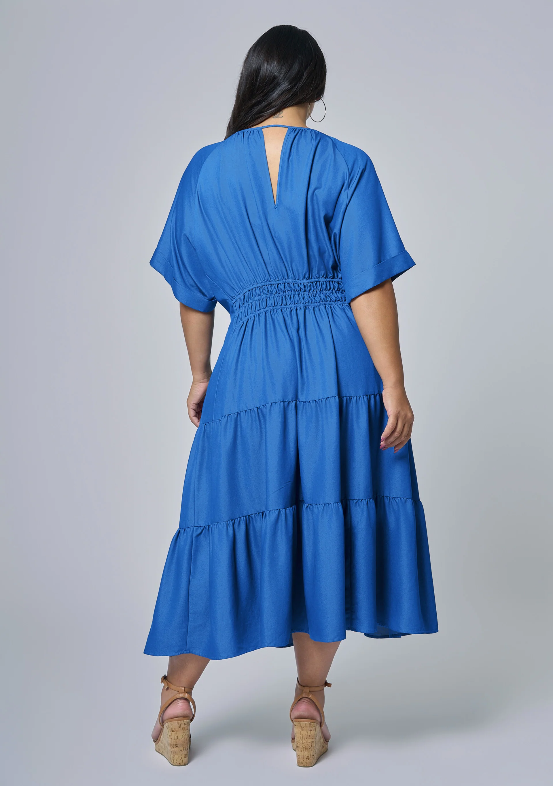Skye Chambray Midi Dress - Image 5