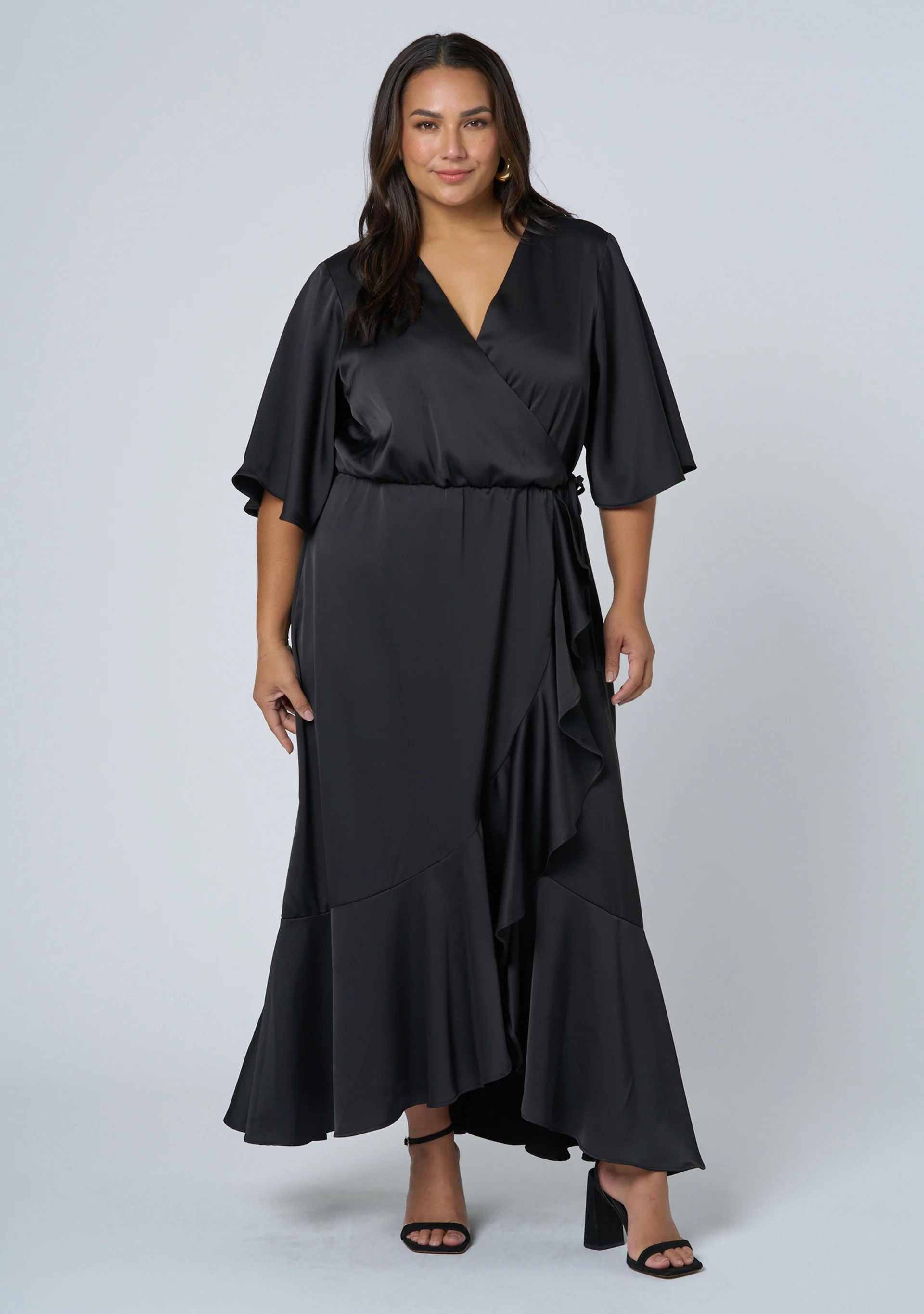 Smouldering Wrap Maxi Dress - Image 2