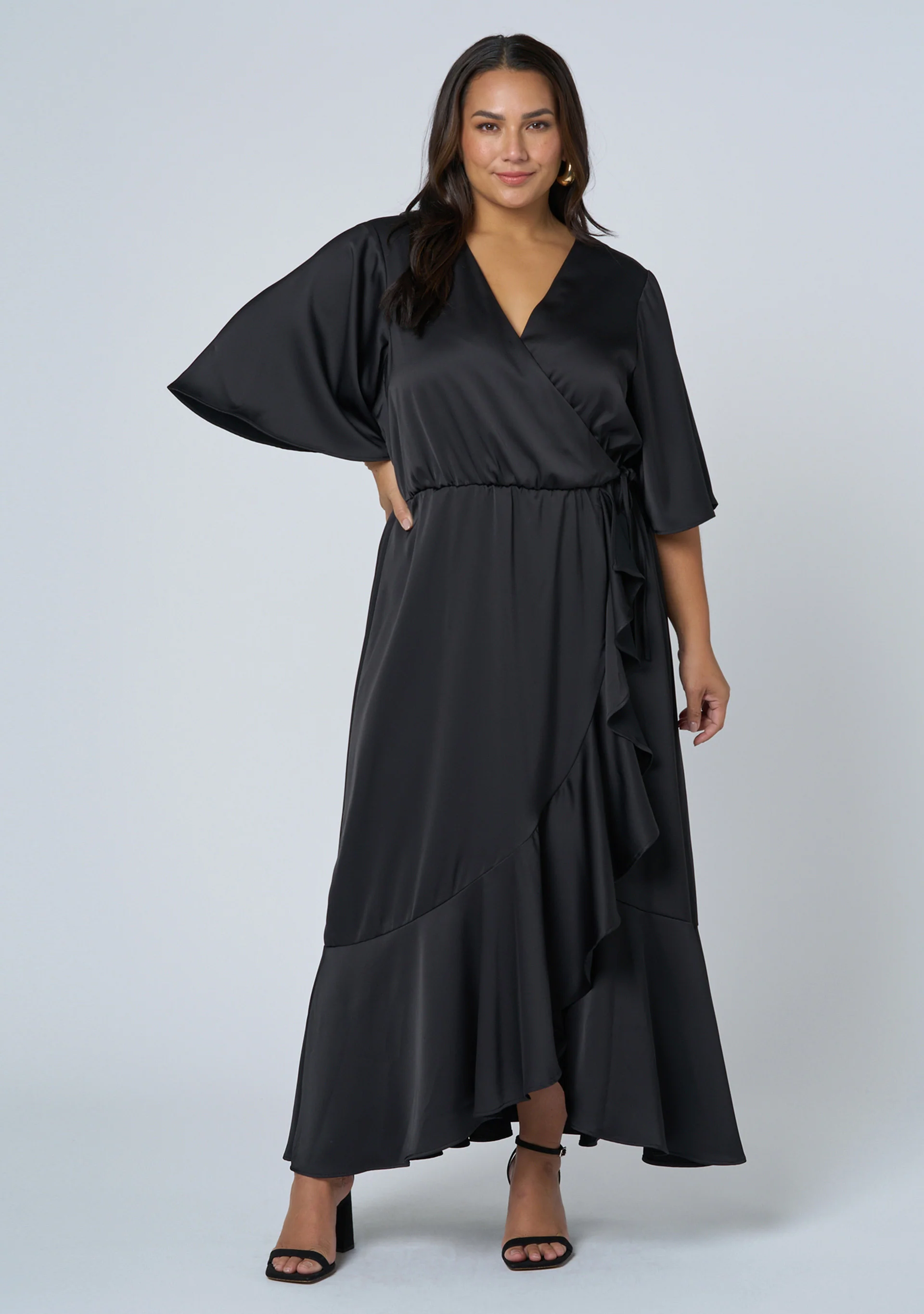 Smouldering Wrap Maxi Dress - Image 3