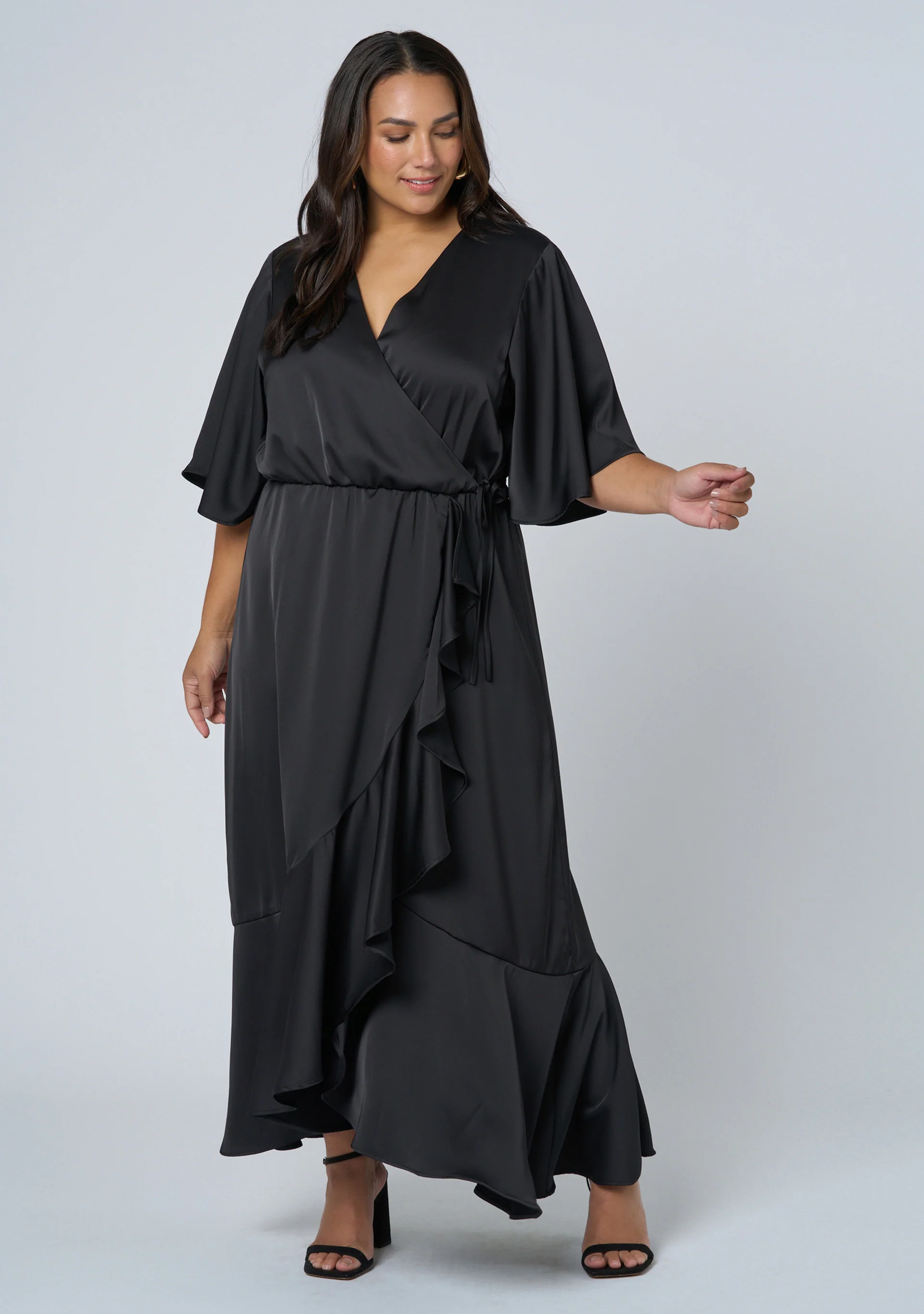 Smouldering Wrap Maxi Dress - Image 4
