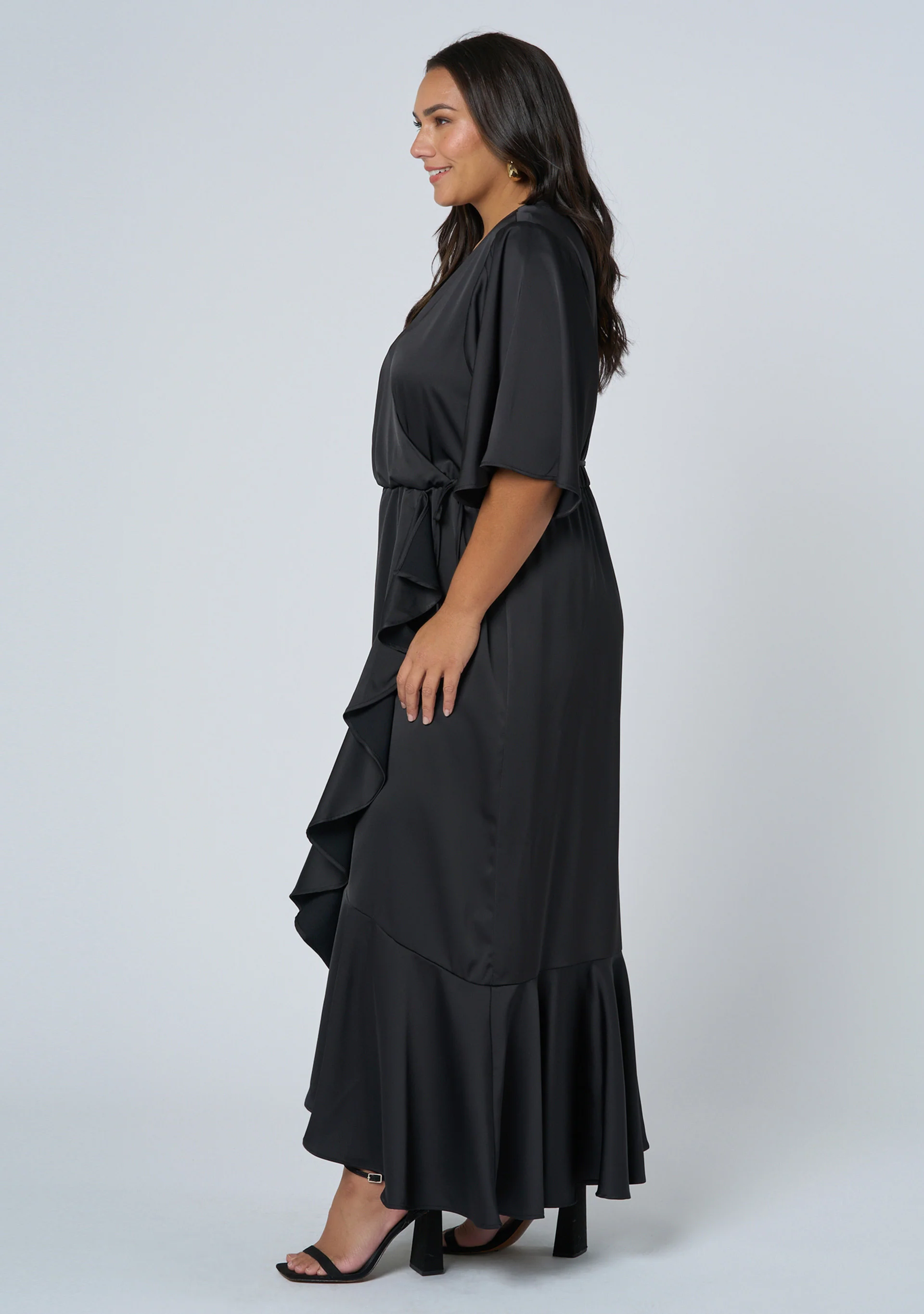 Smouldering Wrap Maxi Dress - Image 5
