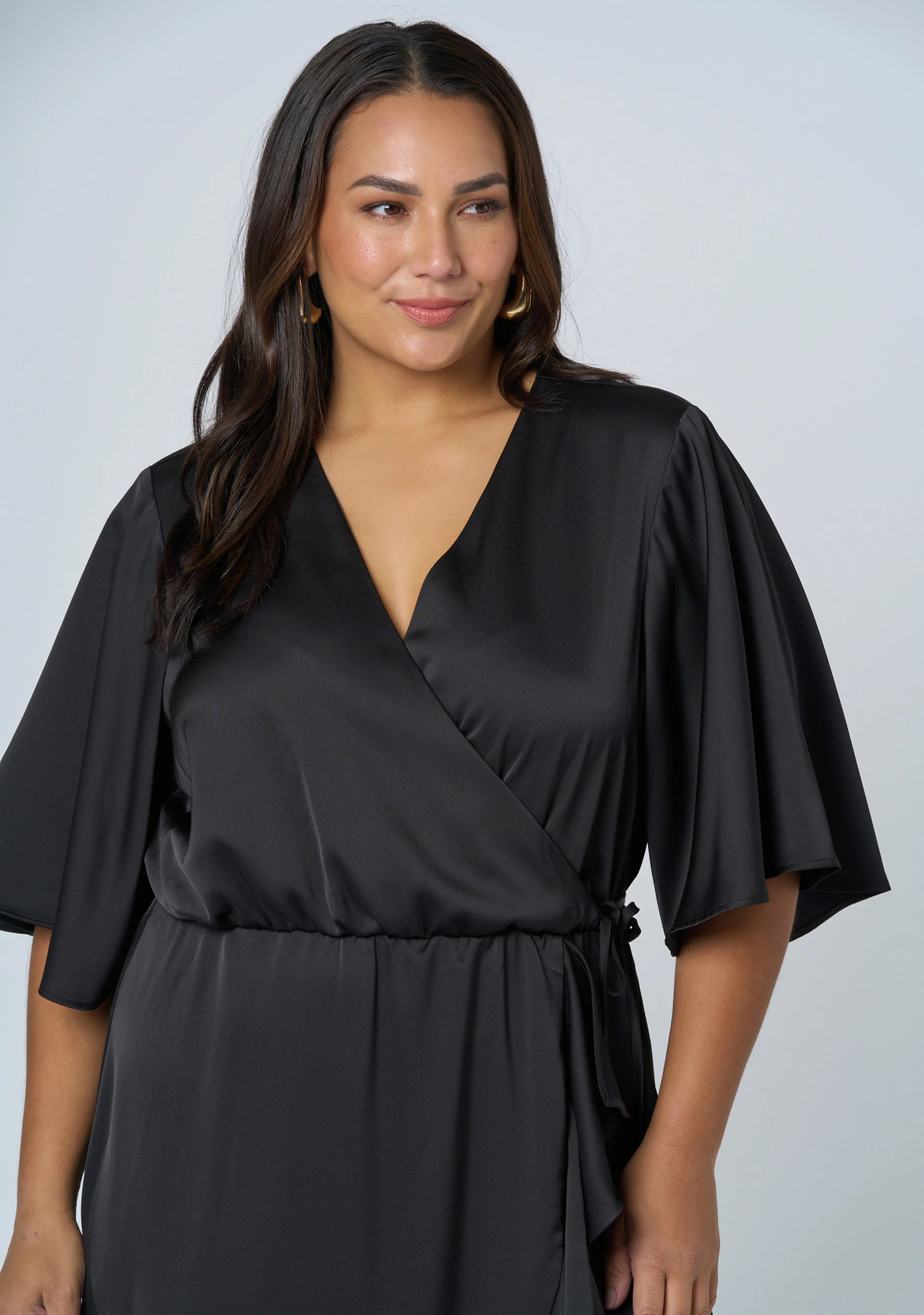 Smouldering Wrap Maxi Dress - Image 7