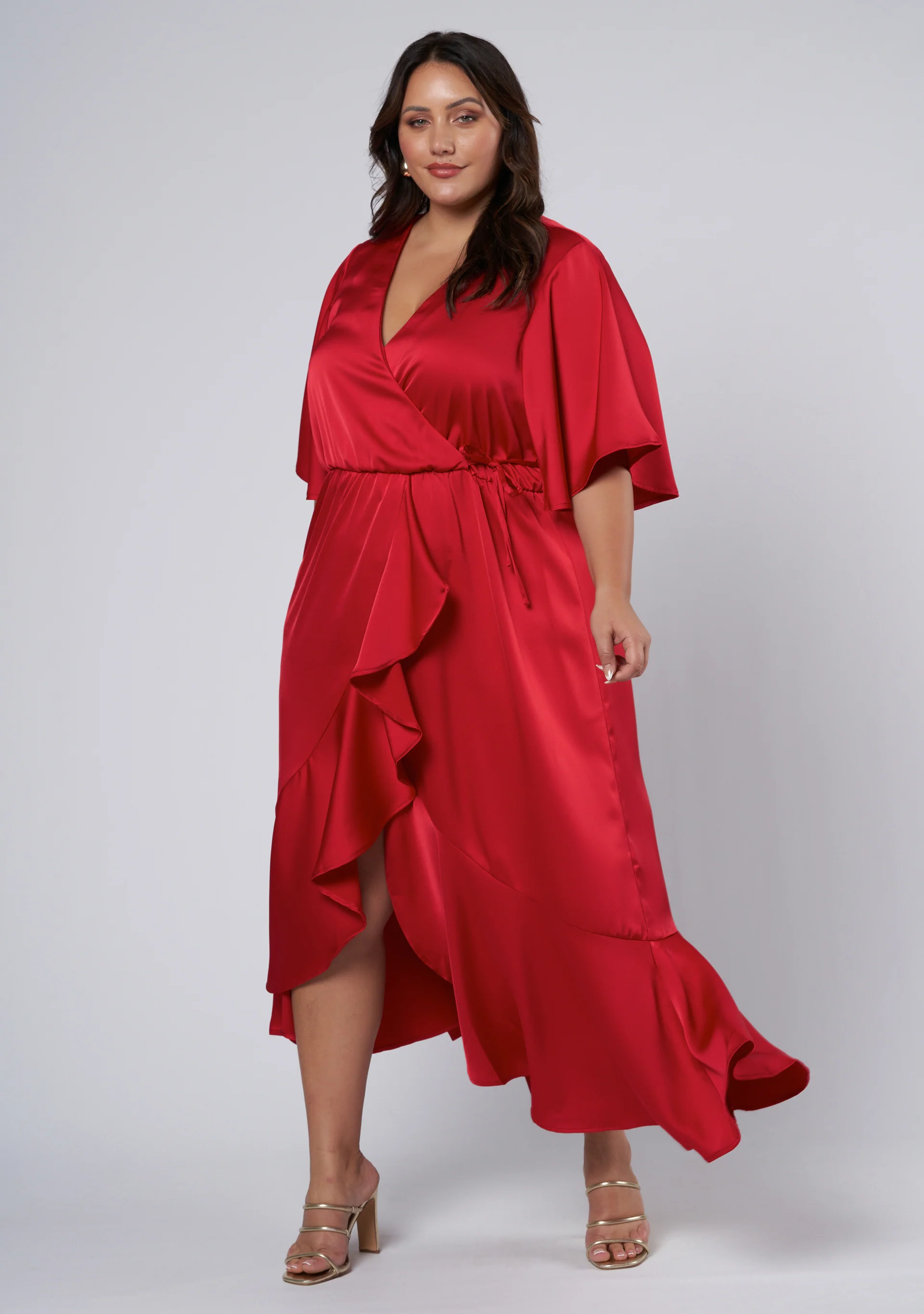Smouldering Wrap Maxi Dress - Image 2