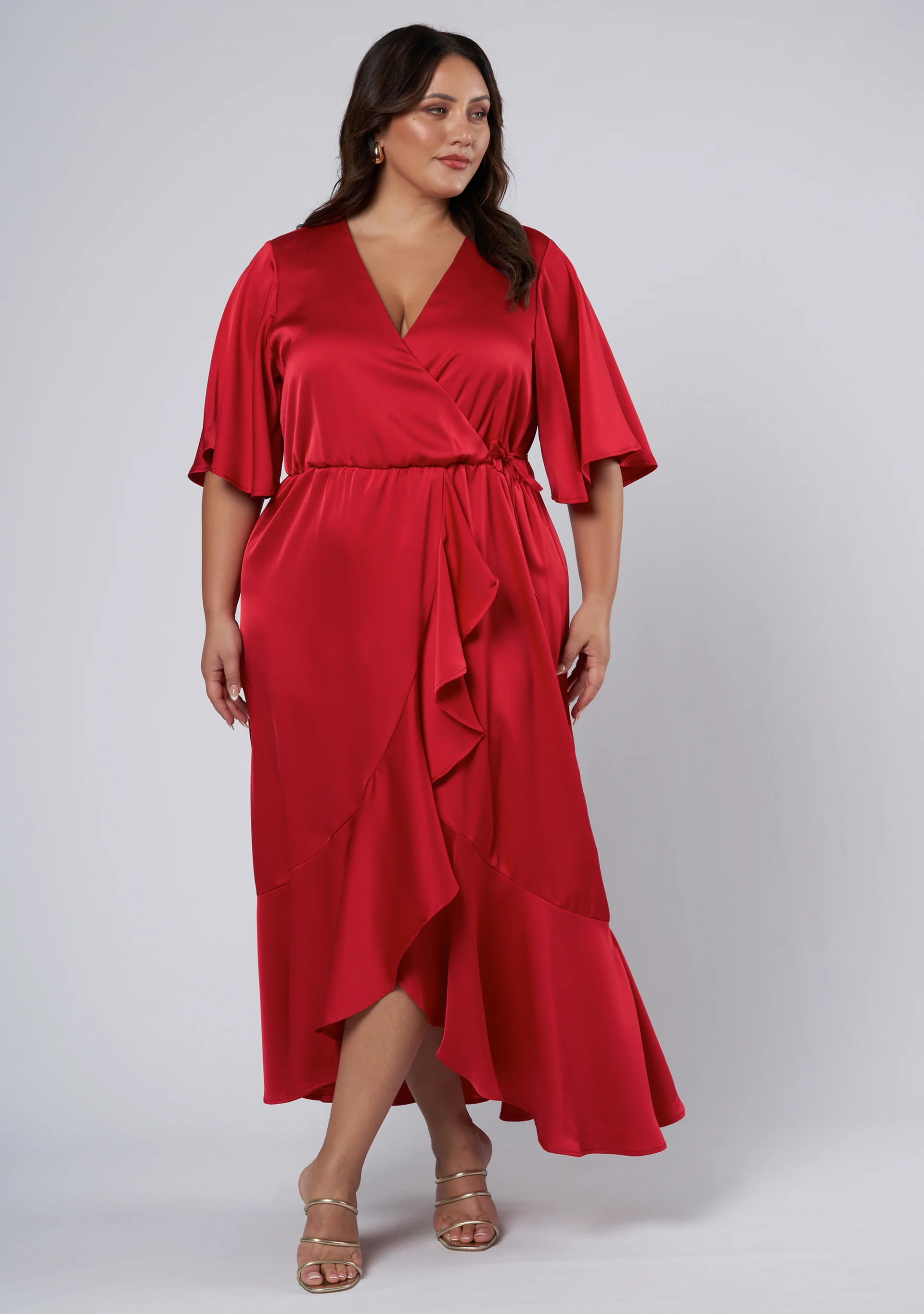 Smouldering Wrap Maxi Dress - Image 3