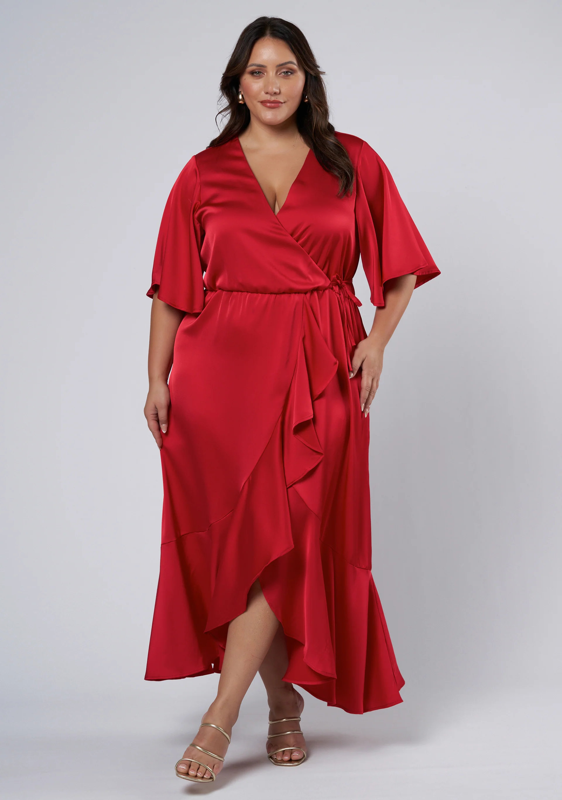 Smouldering Wrap Maxi Dress - Image 4