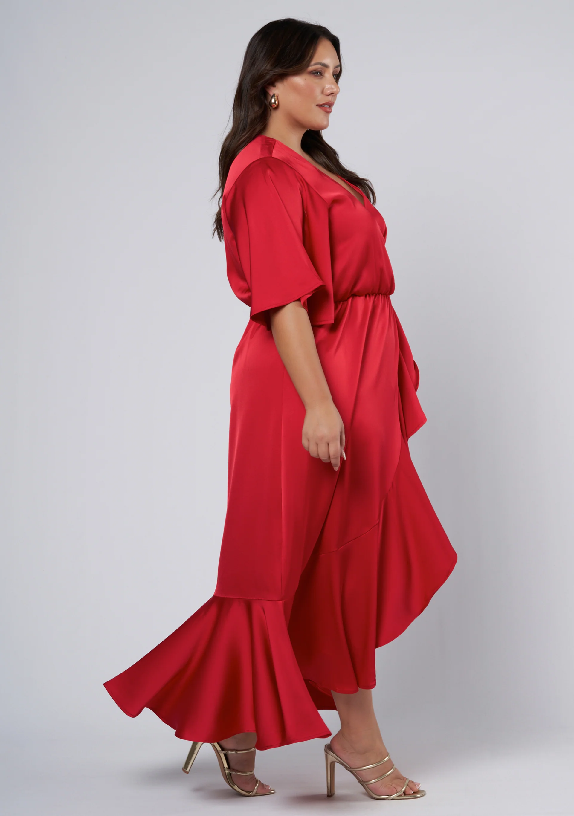 Smouldering Wrap Maxi Dress - Image 5