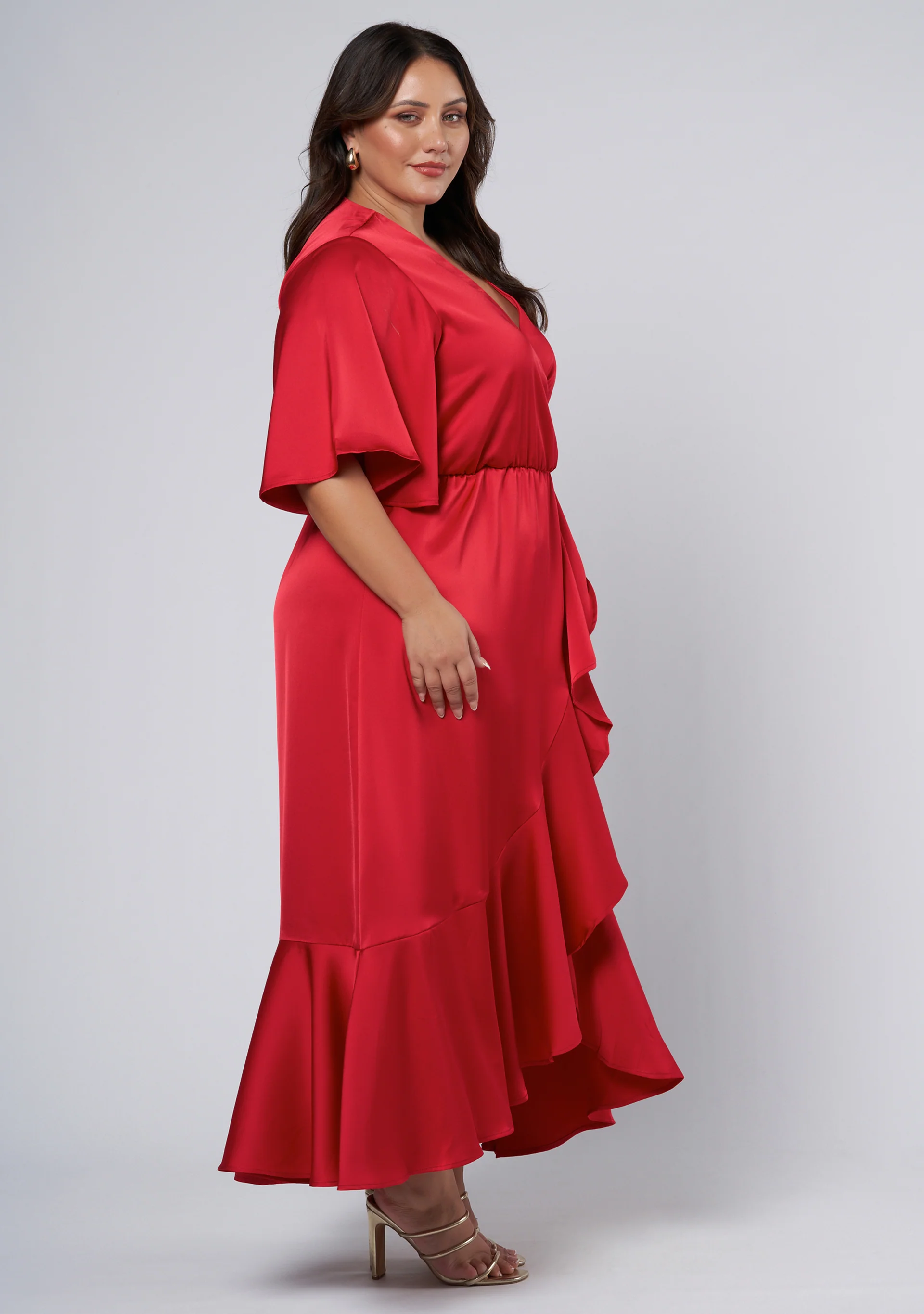 Smouldering Wrap Maxi Dress - Image 6