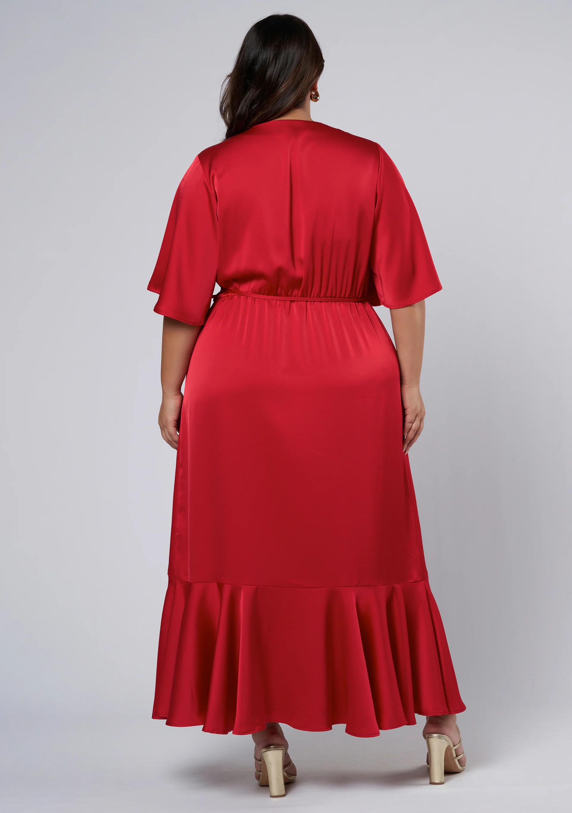 Smouldering Wrap Maxi Dress - Image 7