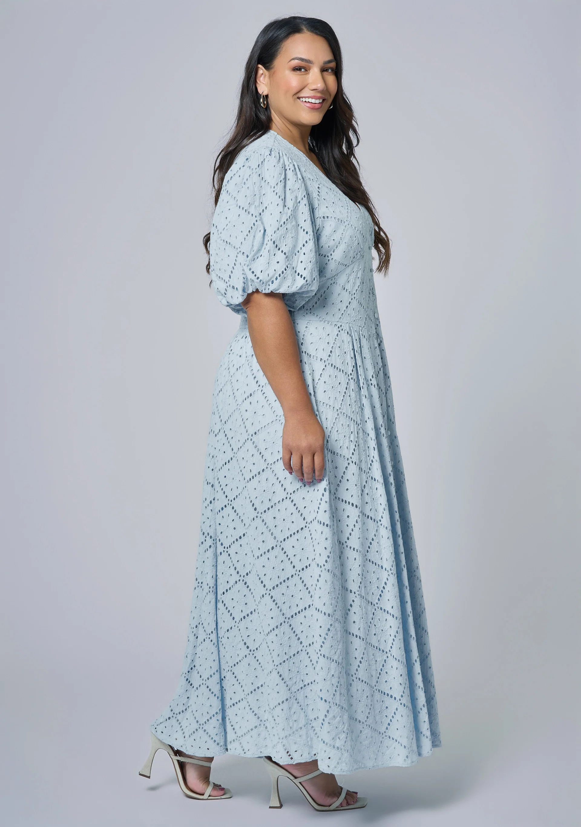 Sophia Broderie Maxi Dress - Image 4