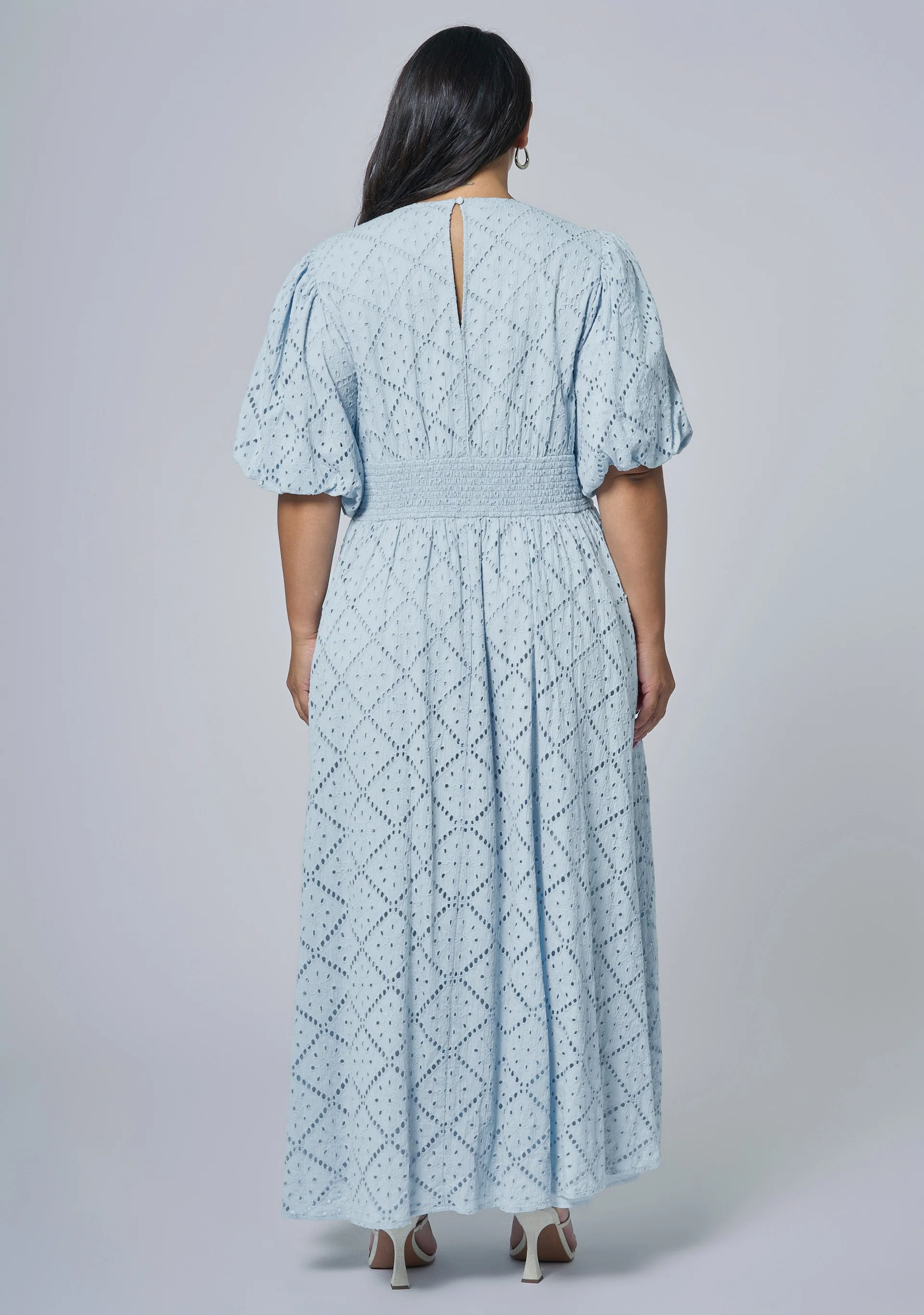 Sophia Broderie Maxi Dress - Image 5