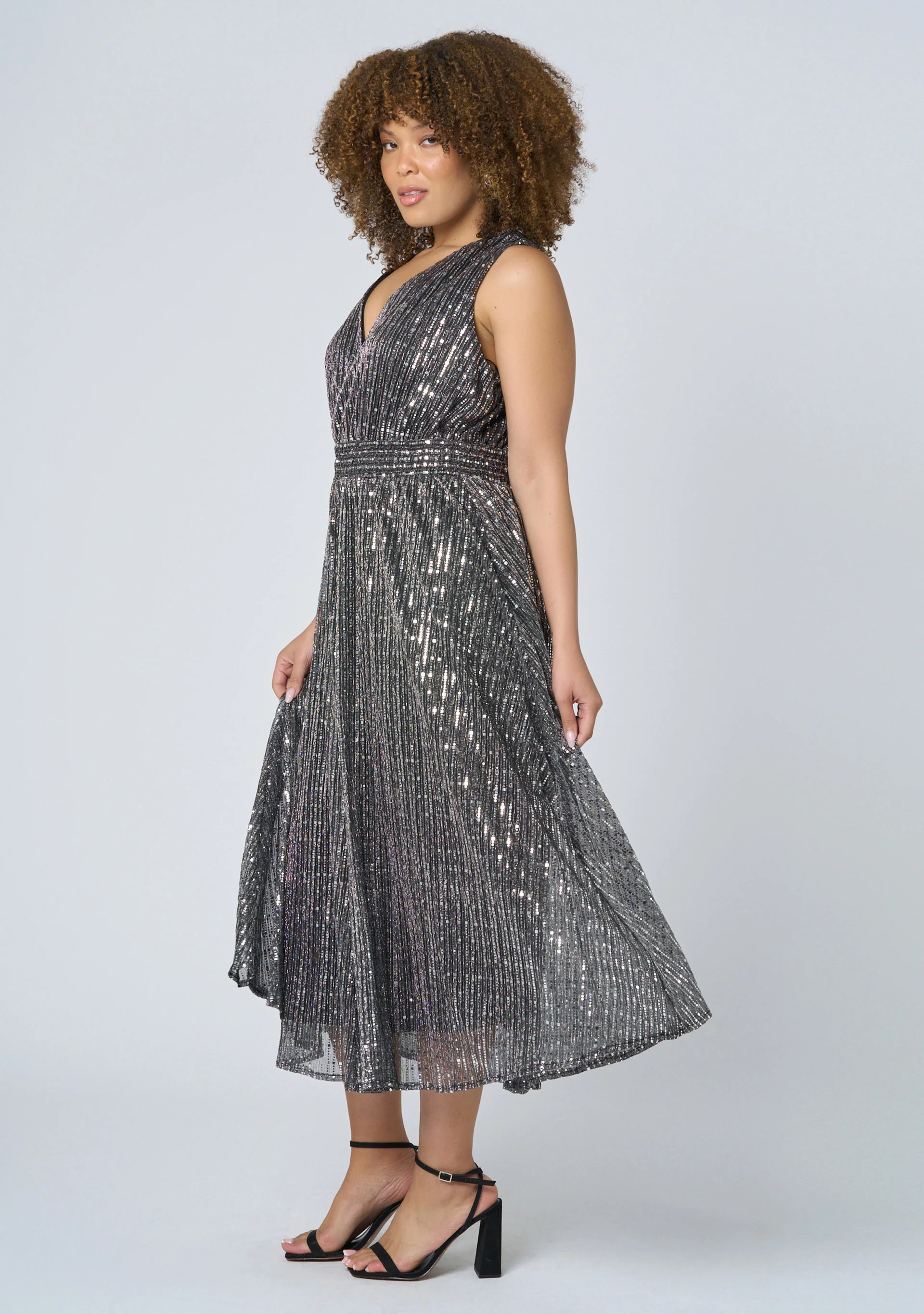 Sparkle Bright Midi Dress - Image 6