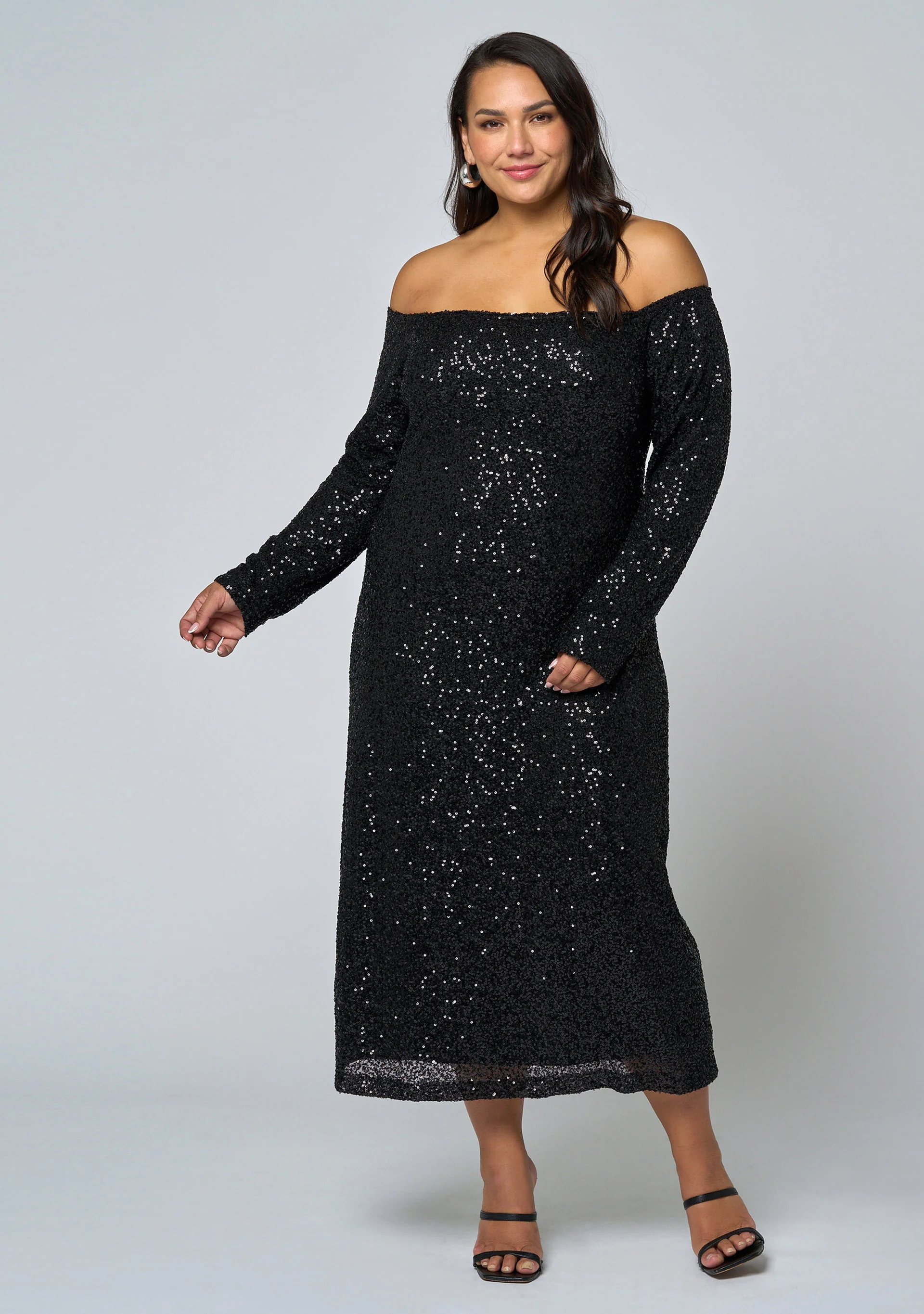 Spellbinding Sequin Midi Dress - Image 3