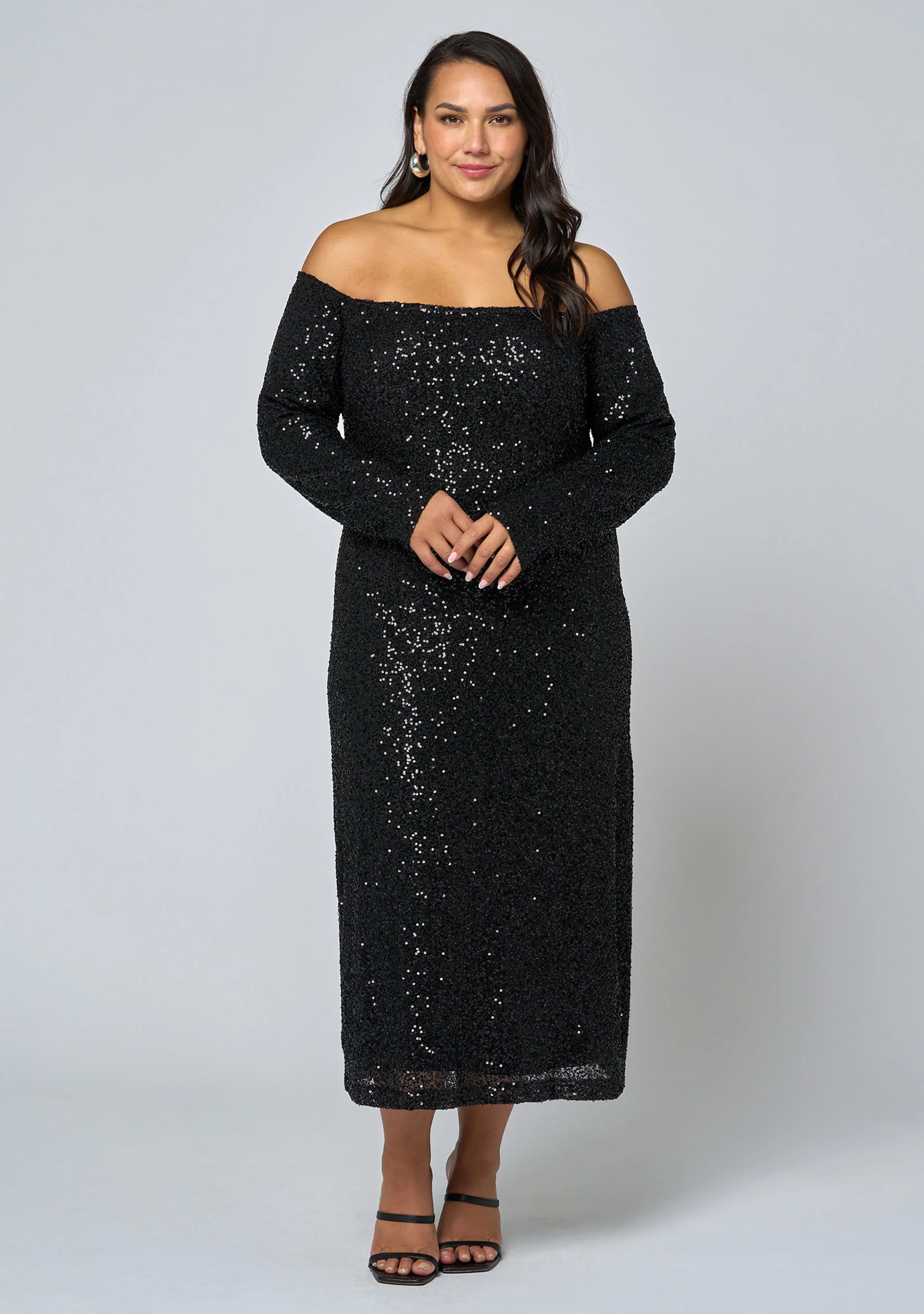 Spellbinding Sequin Midi Dress - Image 4