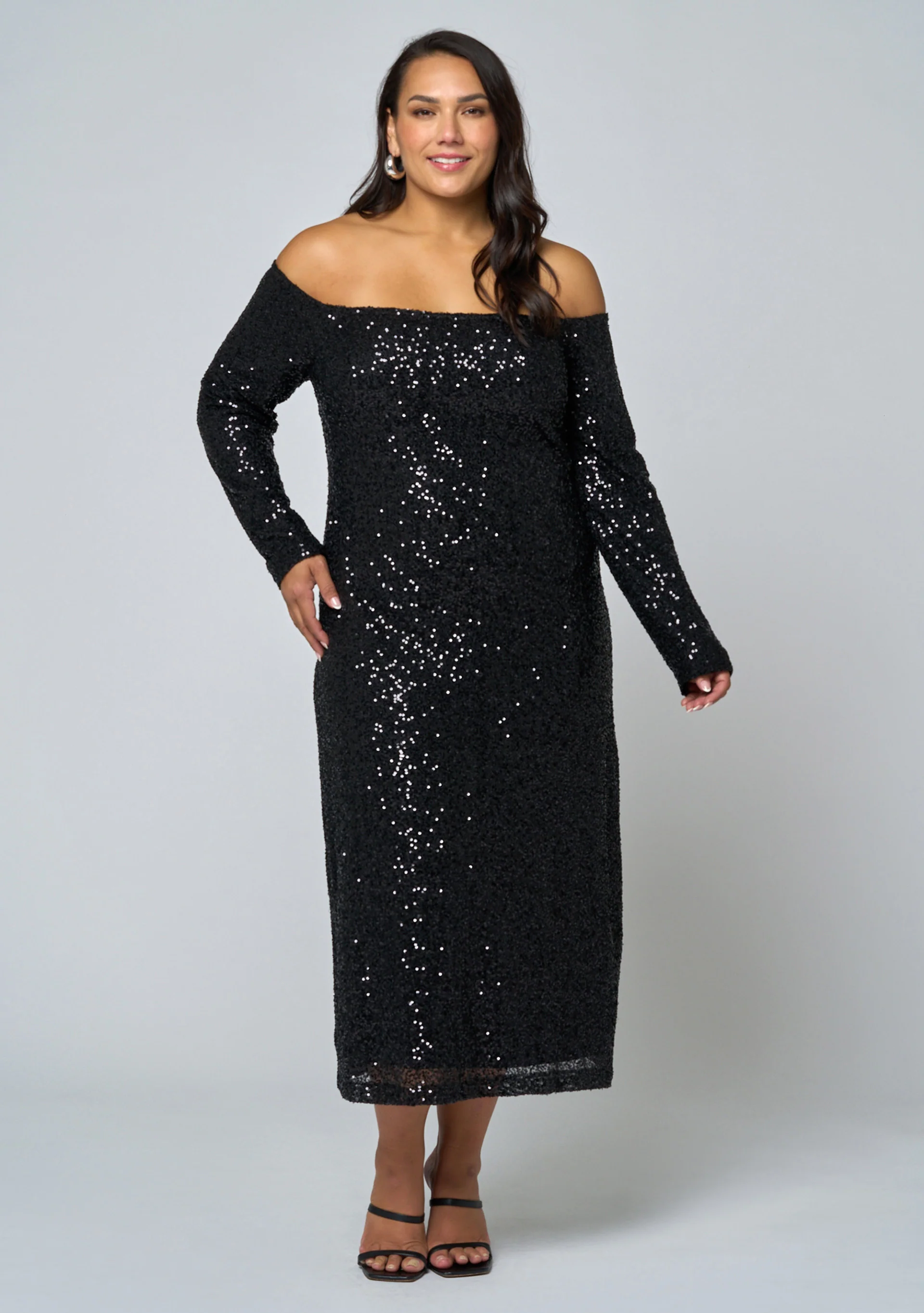 Spellbinding Sequin Midi Dress - Image 5