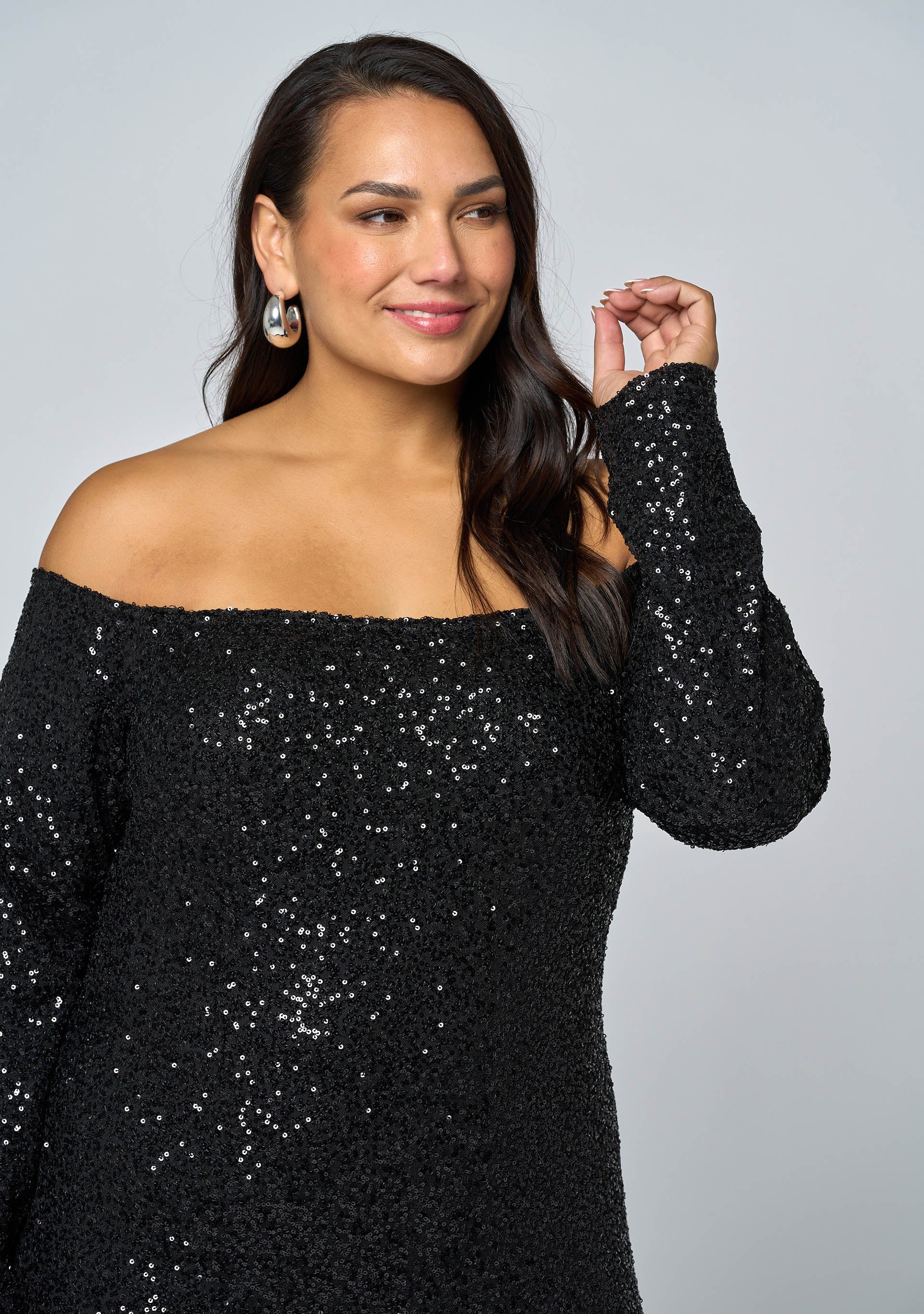 Spellbinding Sequin Midi Dress - Image 8