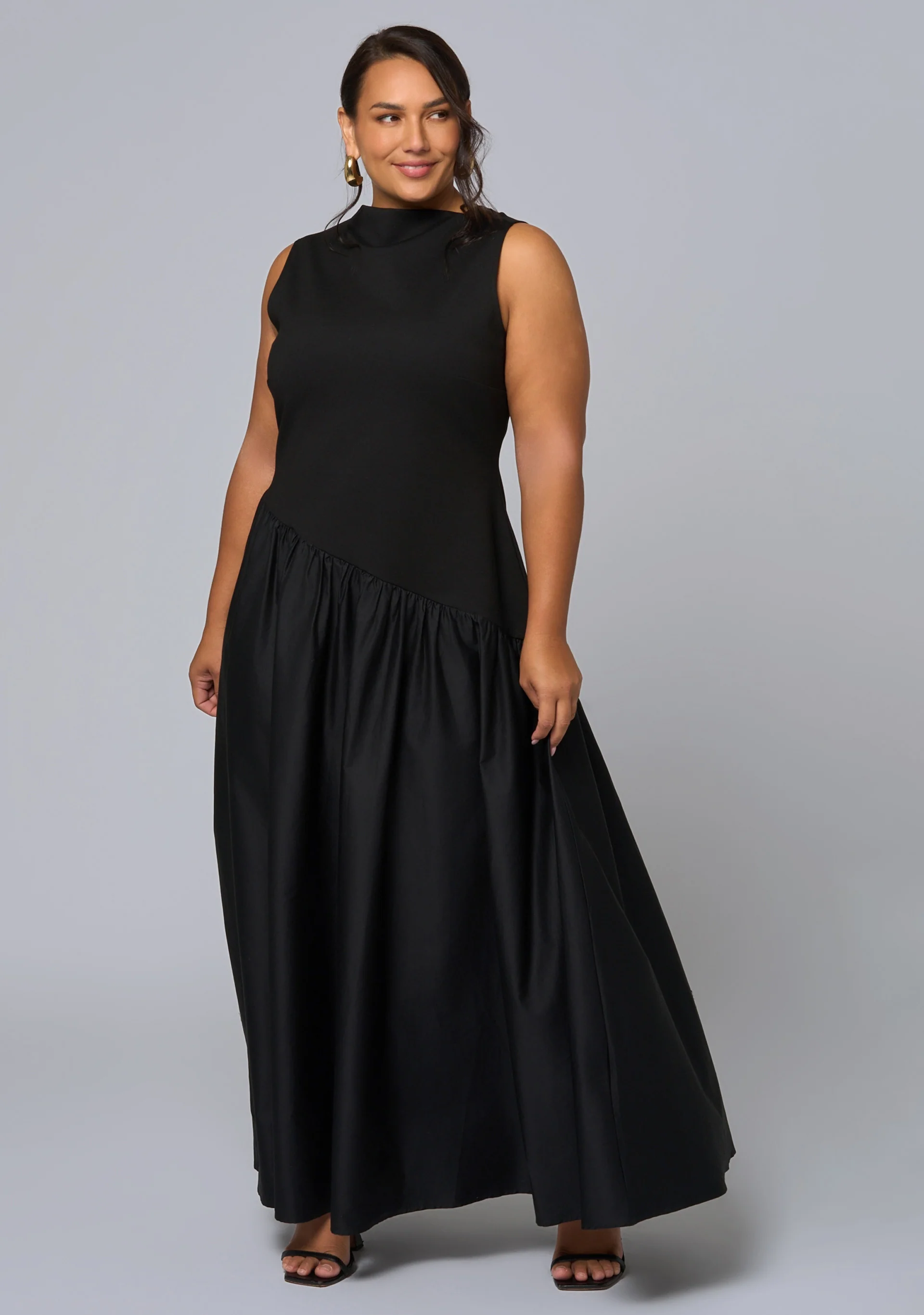 Steel Rose Maxi Dress