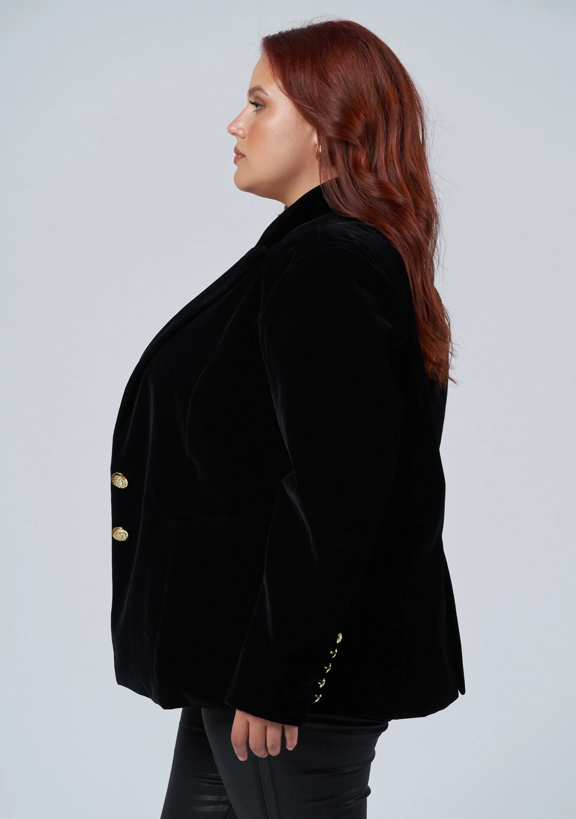 Suddenly Fine Velvet Blazer - Image 5