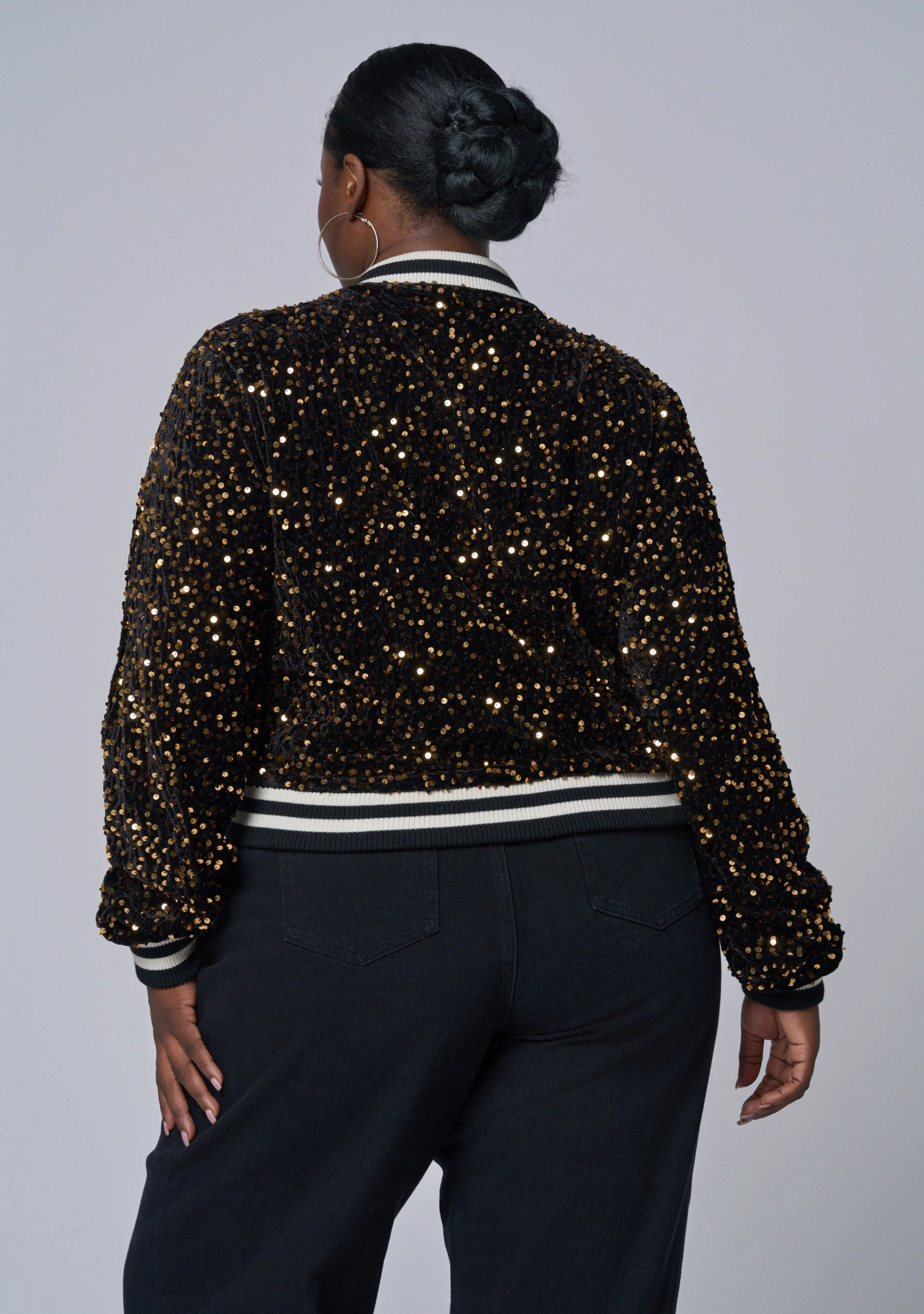 Sunday Girl Sequin Bomber - Image 4