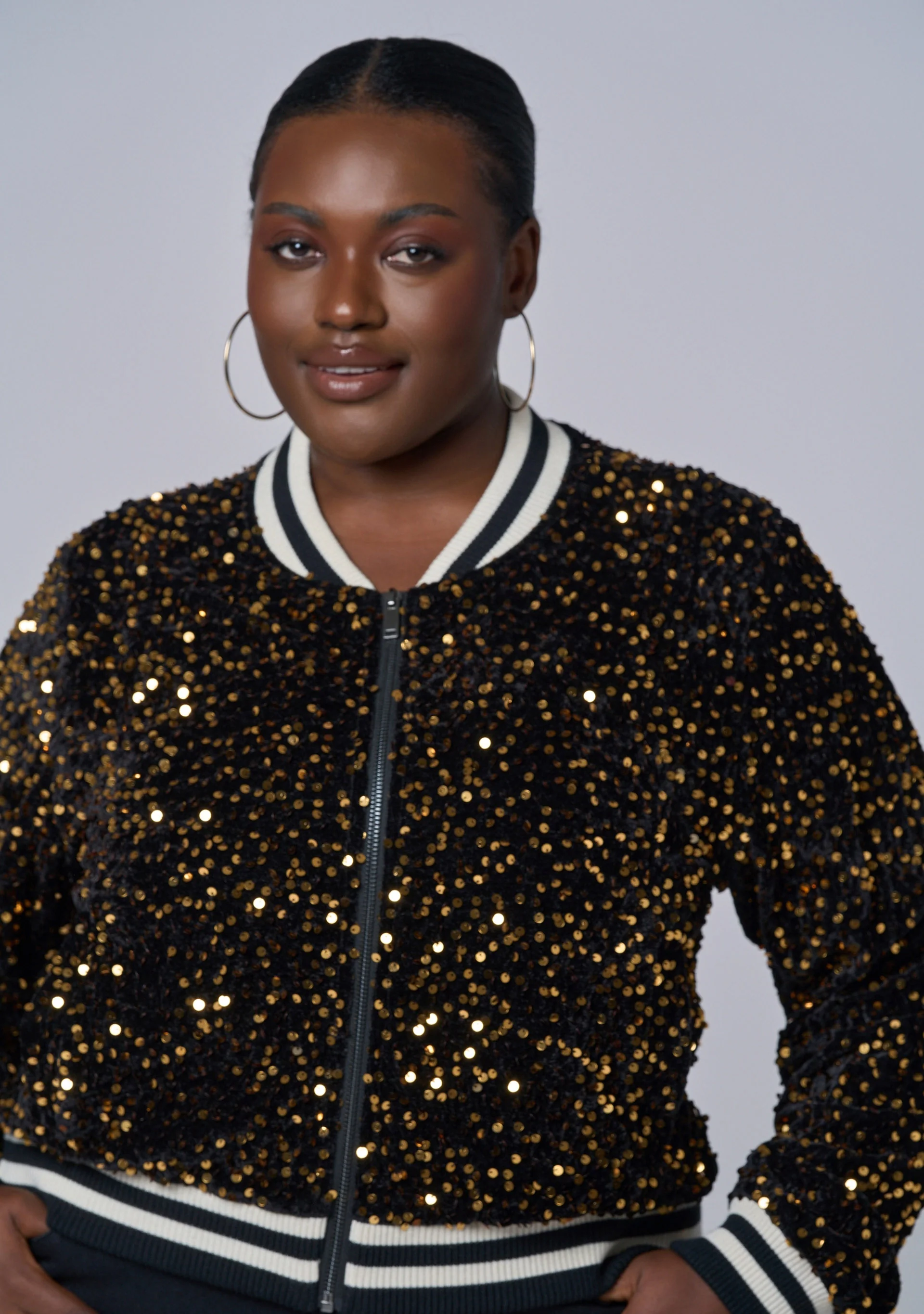Sunday Girl Sequin Bomber - Image 5