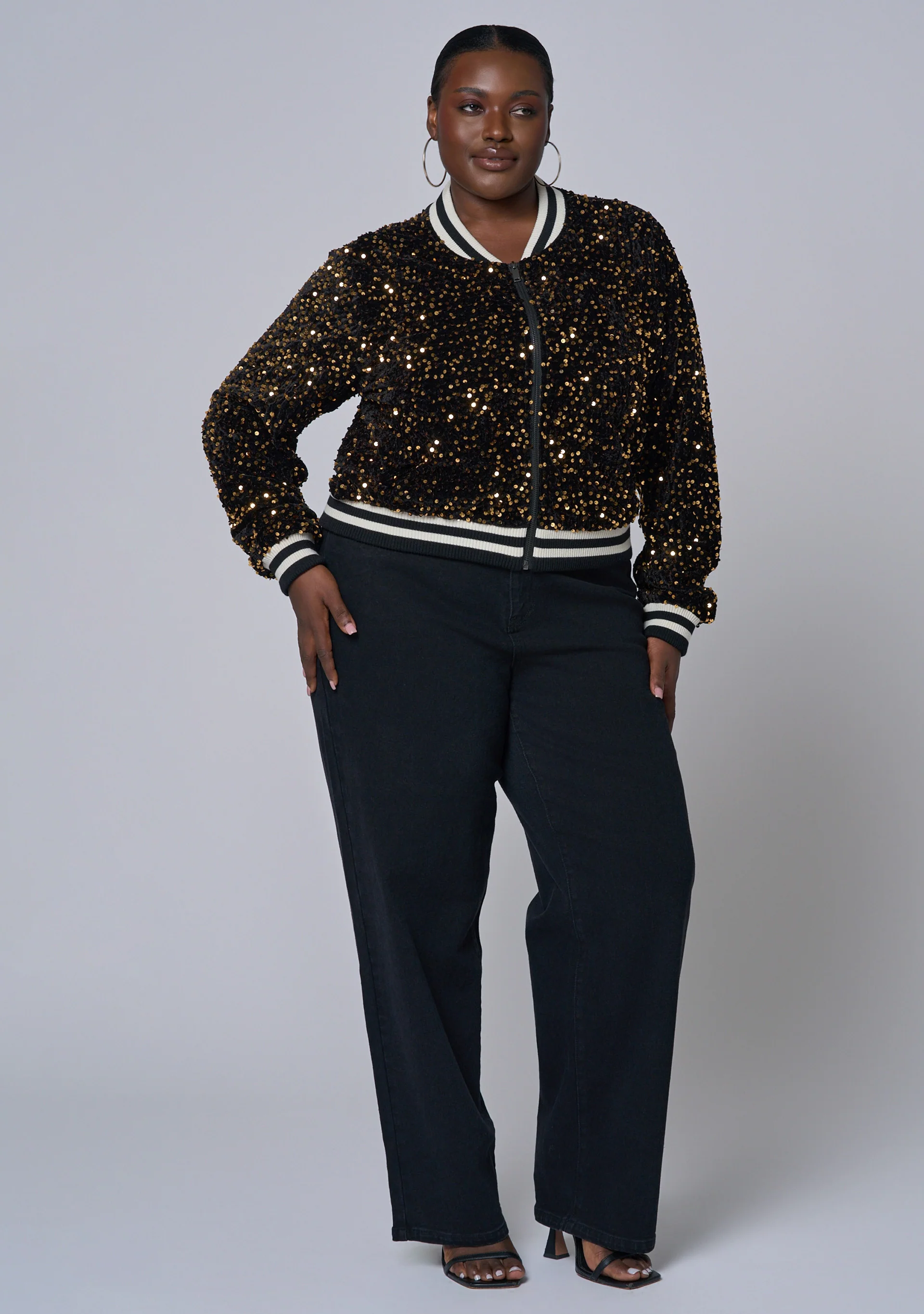 Sunday Girl Sequin Bomber - Image 6