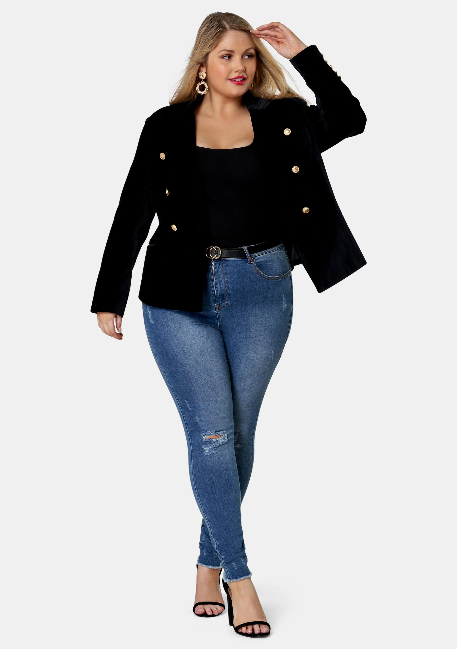 Take A Vow Velvet Blazer - Image 4