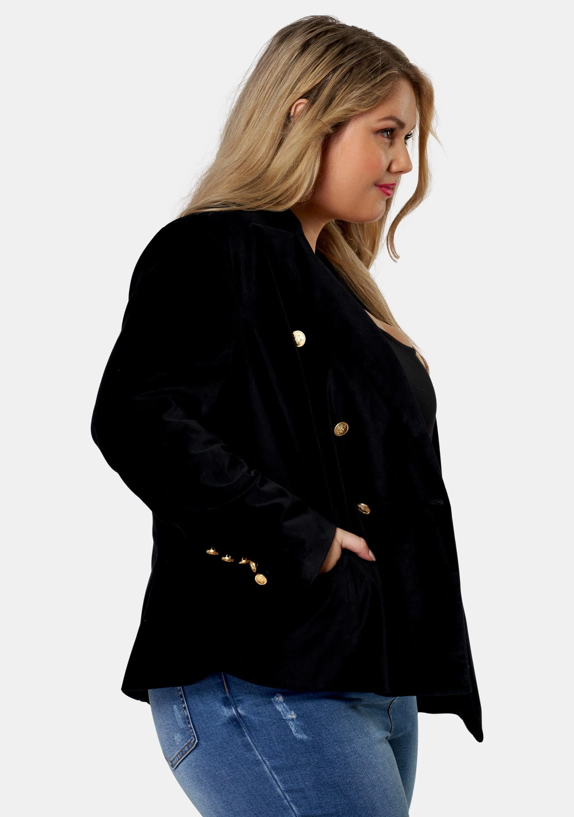 Take A Vow Velvet Blazer - Image 5