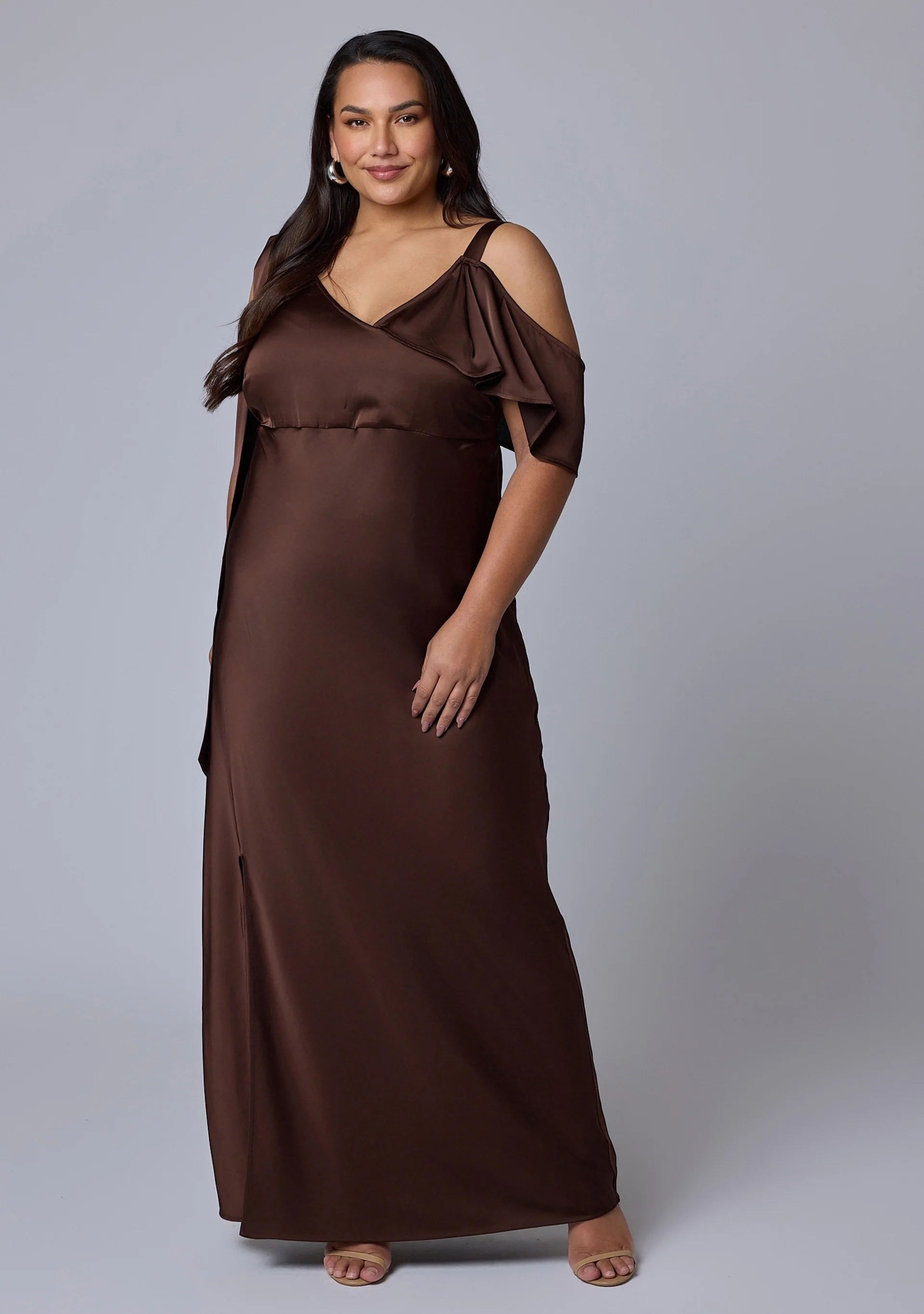Tap In Satin Maxi Dress - Image 2