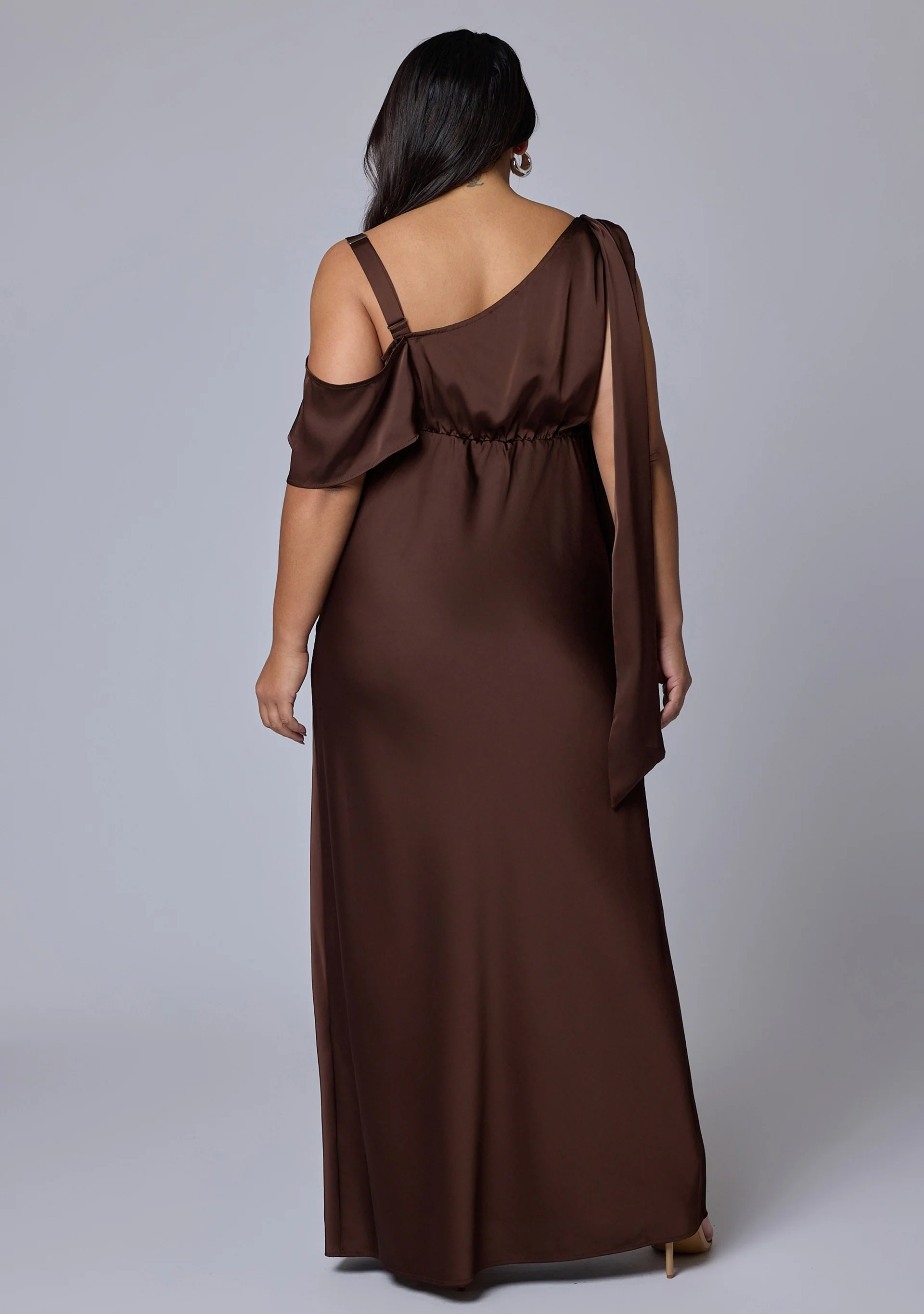 Tap In Satin Maxi Dress - Image 5