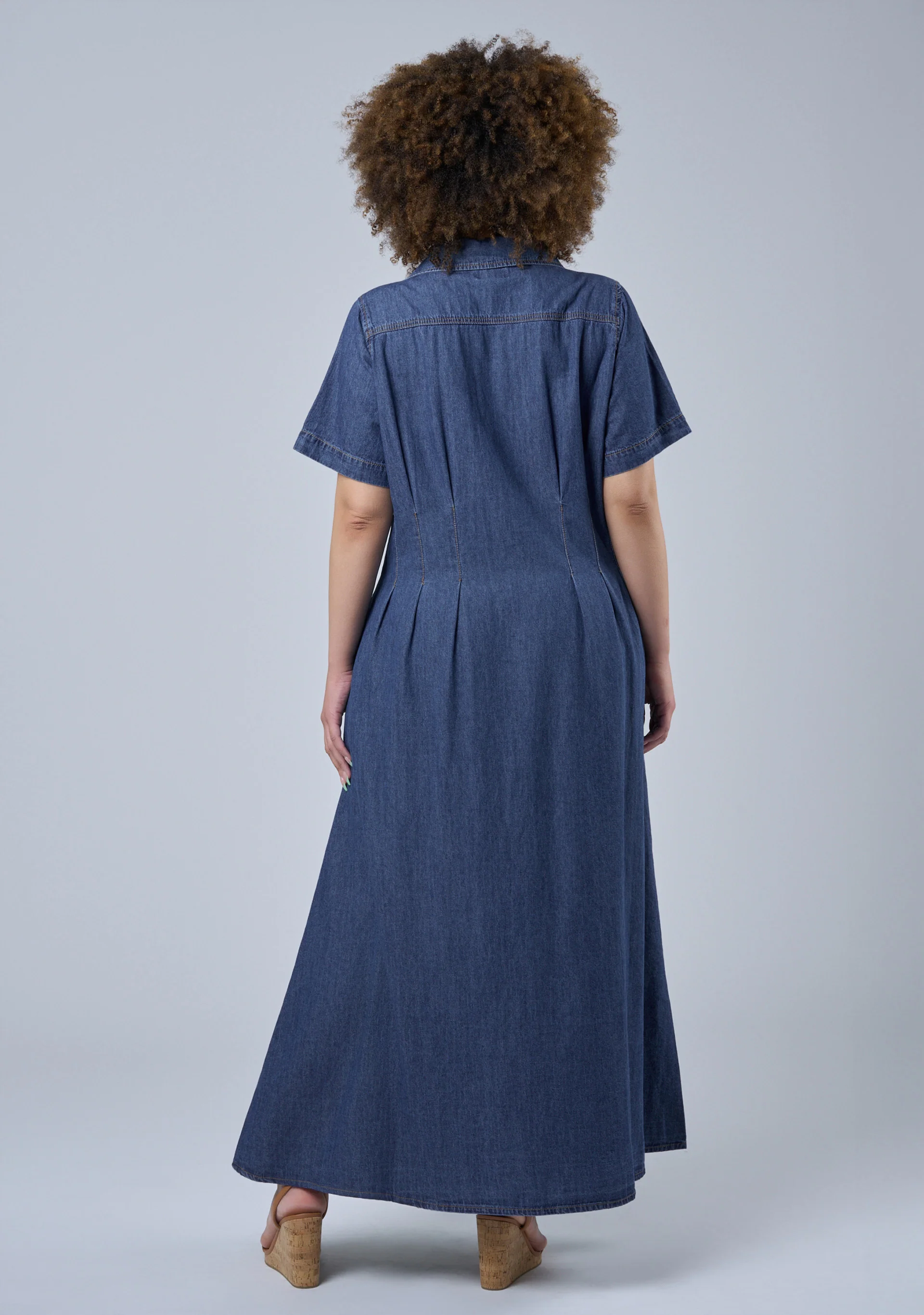 Tara Chambray Maxi Dress - Image 5
